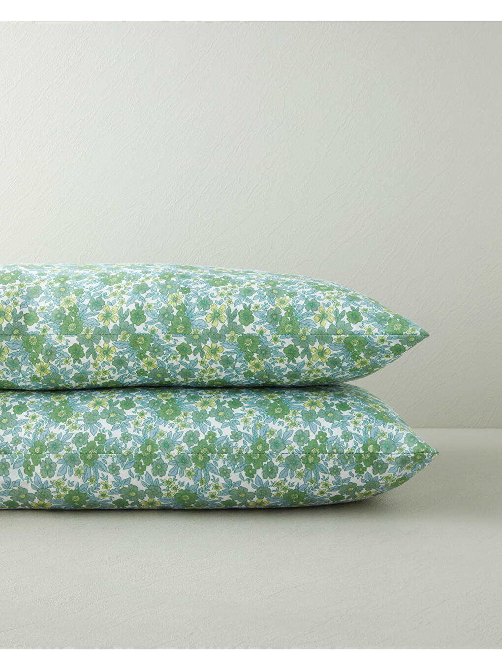 Petty Chic Kolay Ütülenir 2'li Yastık Kılıfı 50x70 Cm Yeşil-1