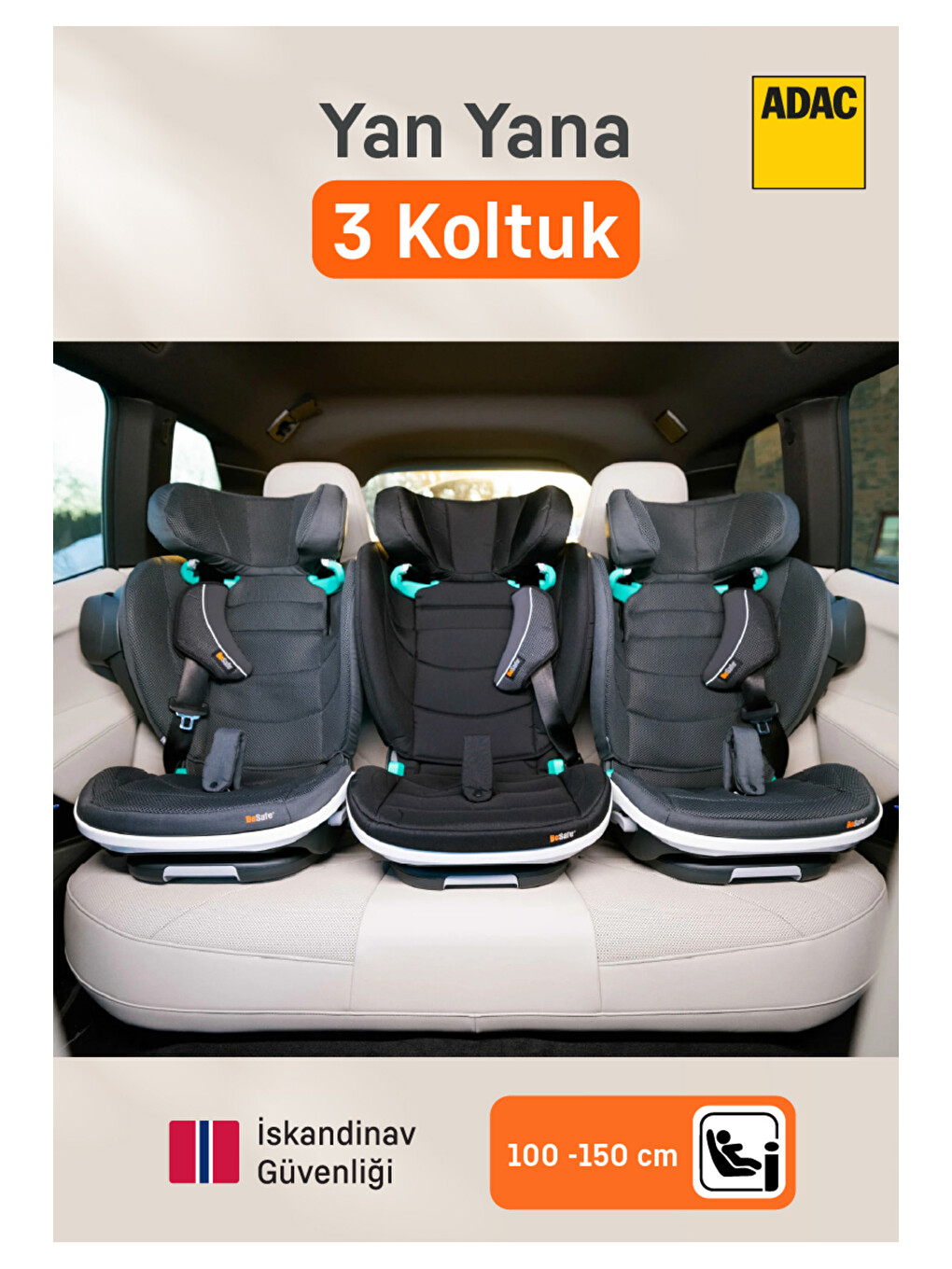 İzi Flex Fix 2 I-size Oto Koltuğu 15-36 Kg Anthracite Mesh-3