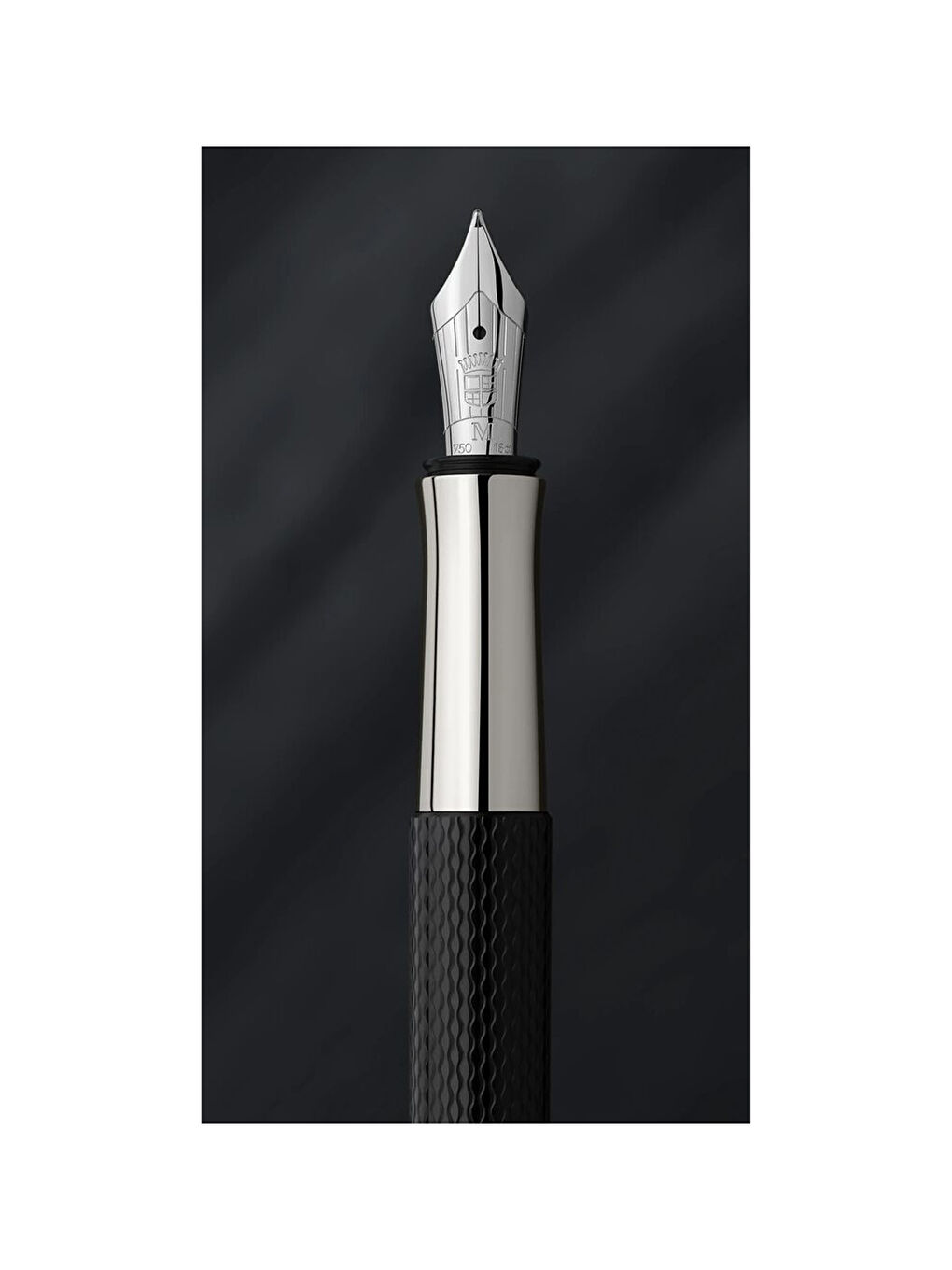 Graf von Guilloche Dolma Kalem Siyah, Özel Reçine Gövde, M Uç-5