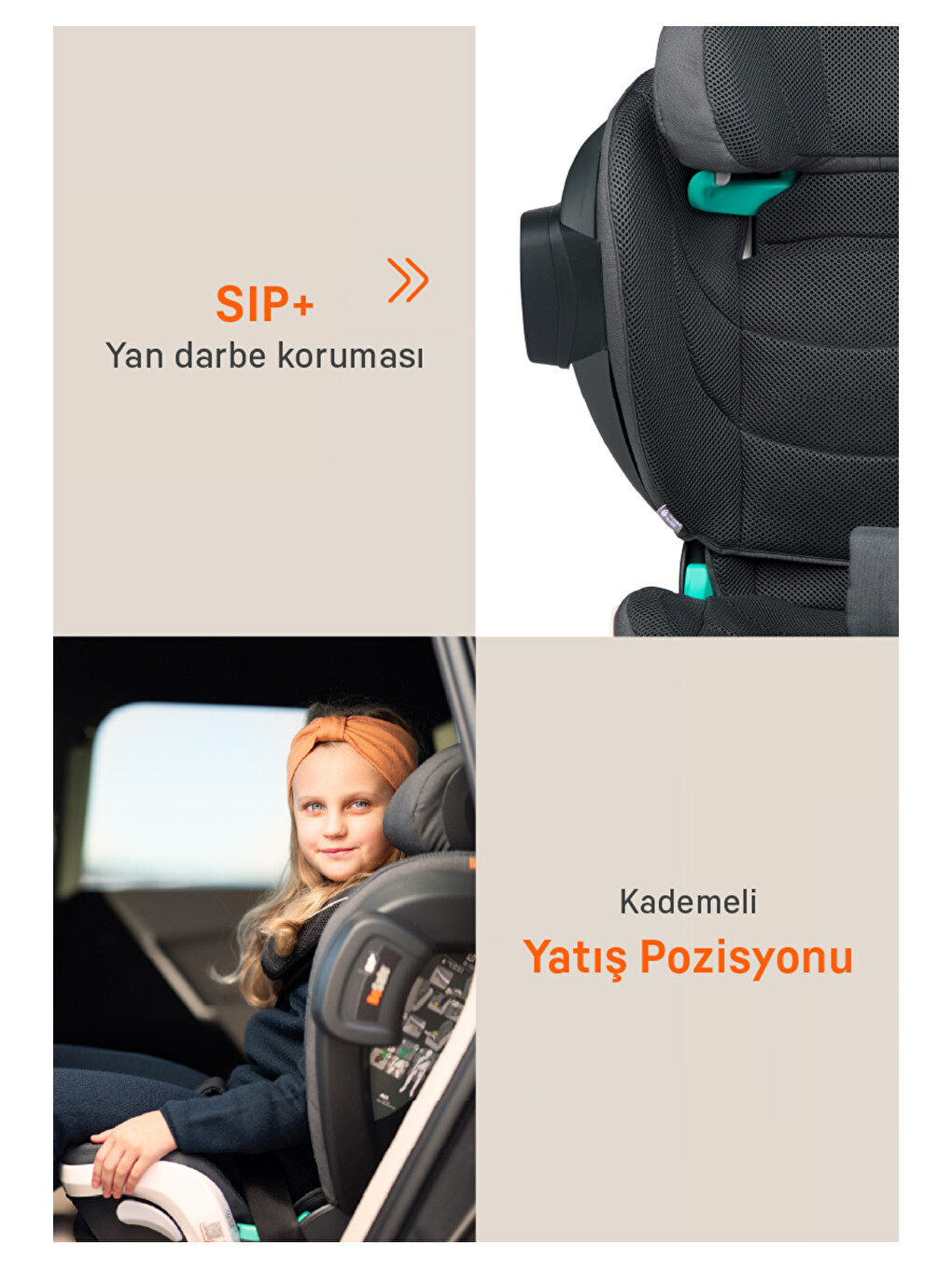 İzi Flex Fix 2 I-size Oto Koltuğu 15-36 Kg Anthracite Mesh-4