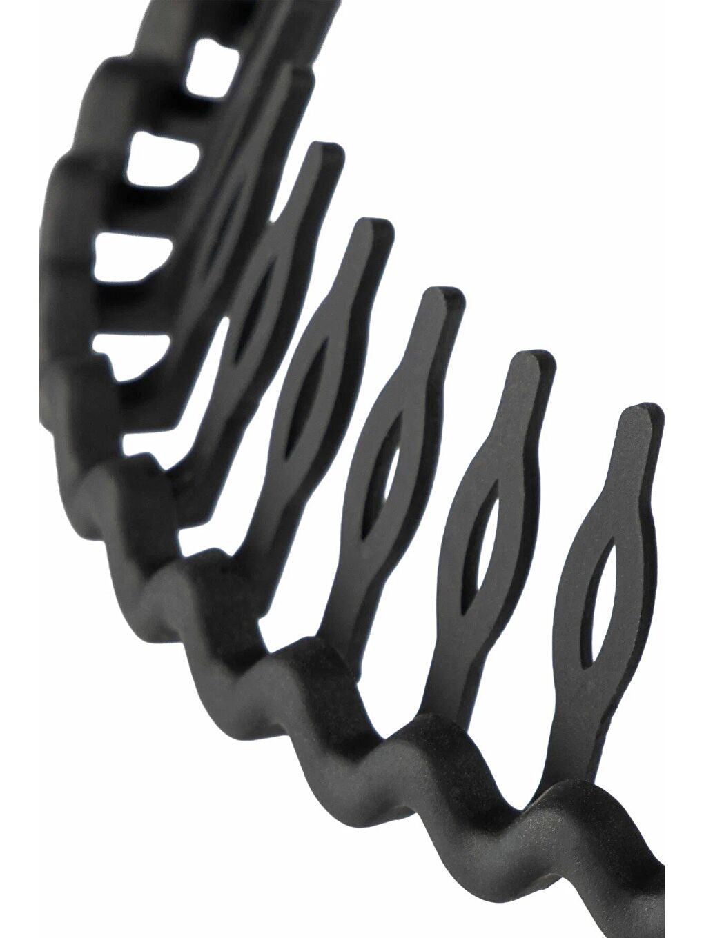 Siyah Renk Kaymayan Tarak Detaylı Taç-2