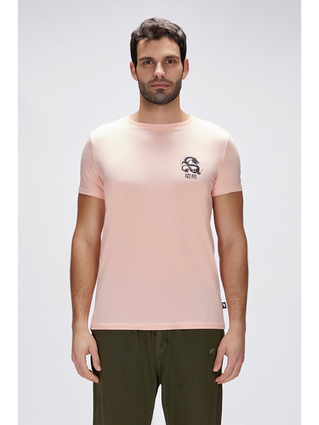 Bad Bear Draco Pembe Erkek Baskılı Tişört