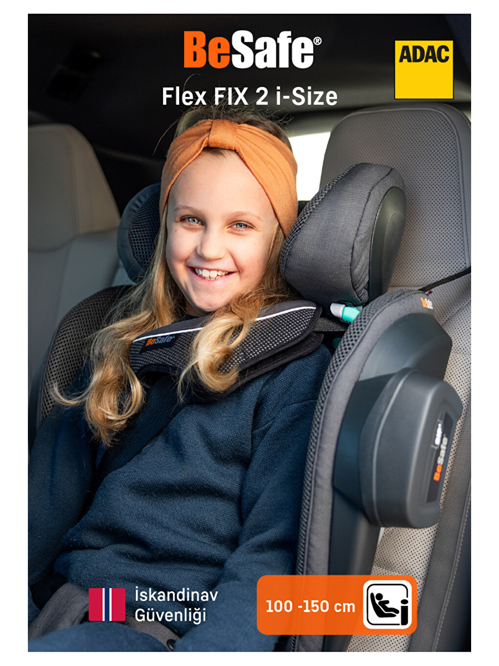 İzi Flex Fix 2 I-size Oto Koltuğu 15-36 Kg Anthracite Mesh-6