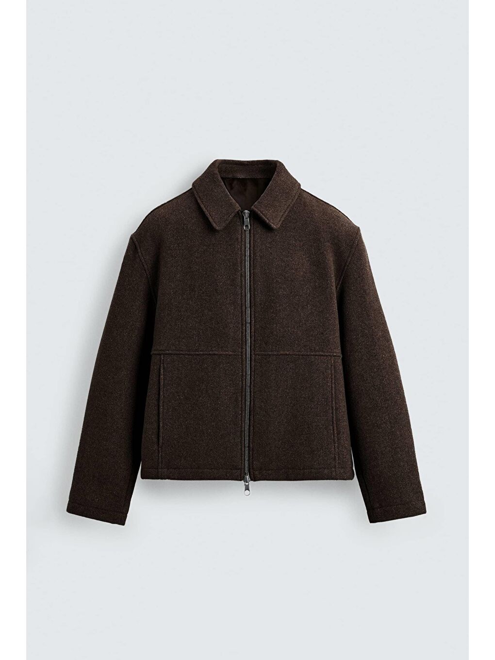 Erkek Relax Fit Premium Kaşe Ceket Kaban Kahverengi