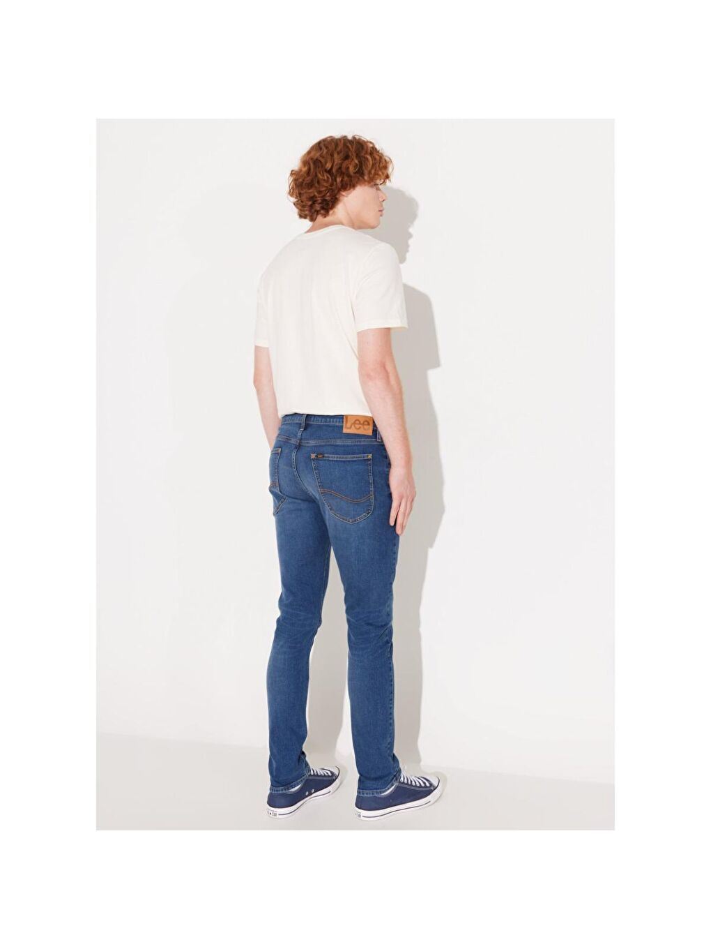 Lee Luke Slim Tapered Erkek Mavi Jean - 4