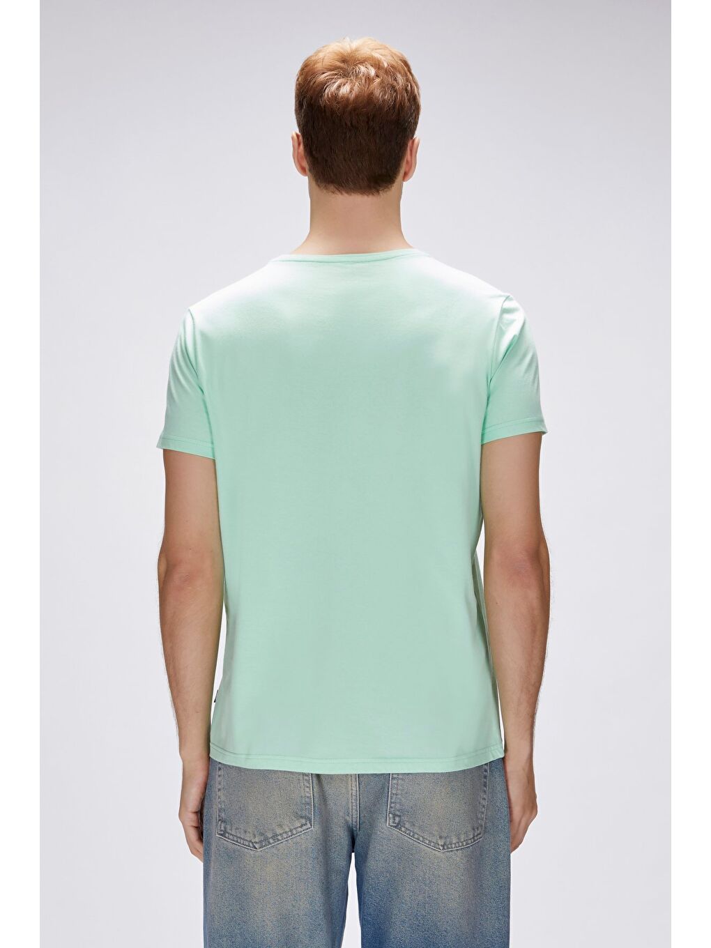 Nash Yeşil Erkek Baskılı Tişört-4