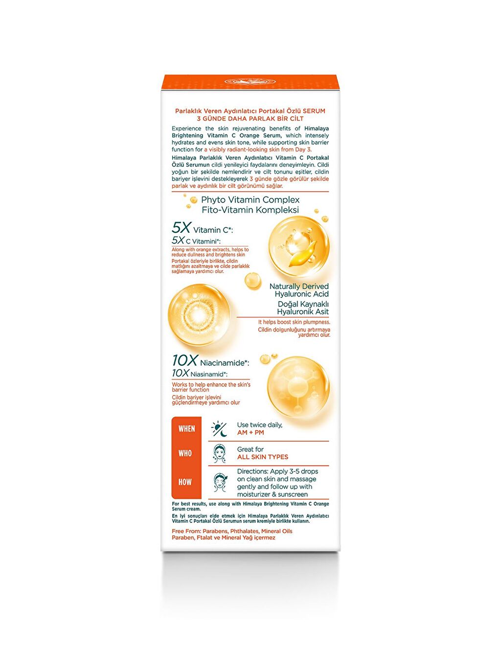 Vitamin C Aydınlatıcı Cilt Bakım Seti| Portakal Özlü | Yüz Temizleyici, Serum, Nemlendirici-4