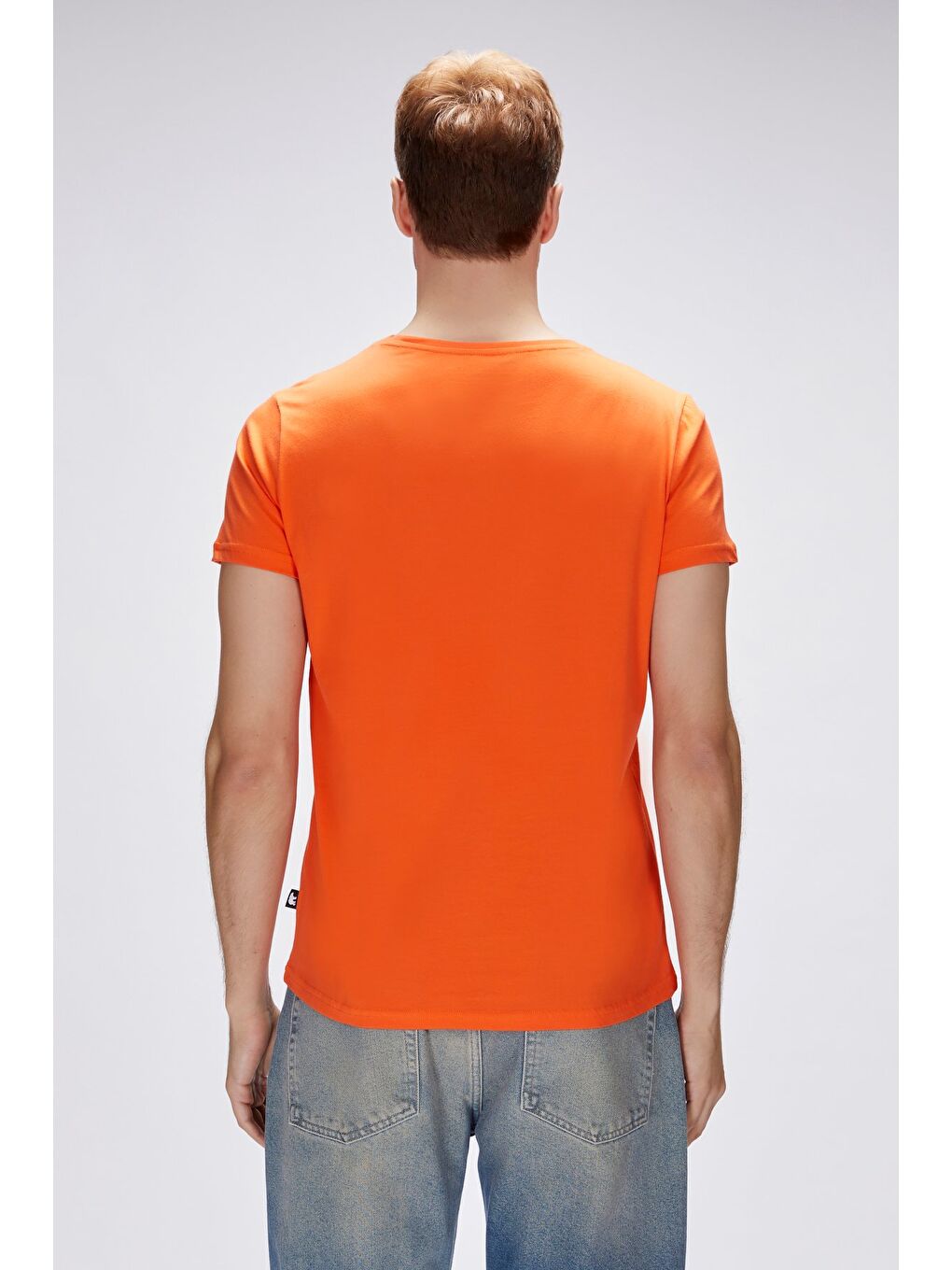 Nash Turuncu Erkek Baskılı Tişört-4