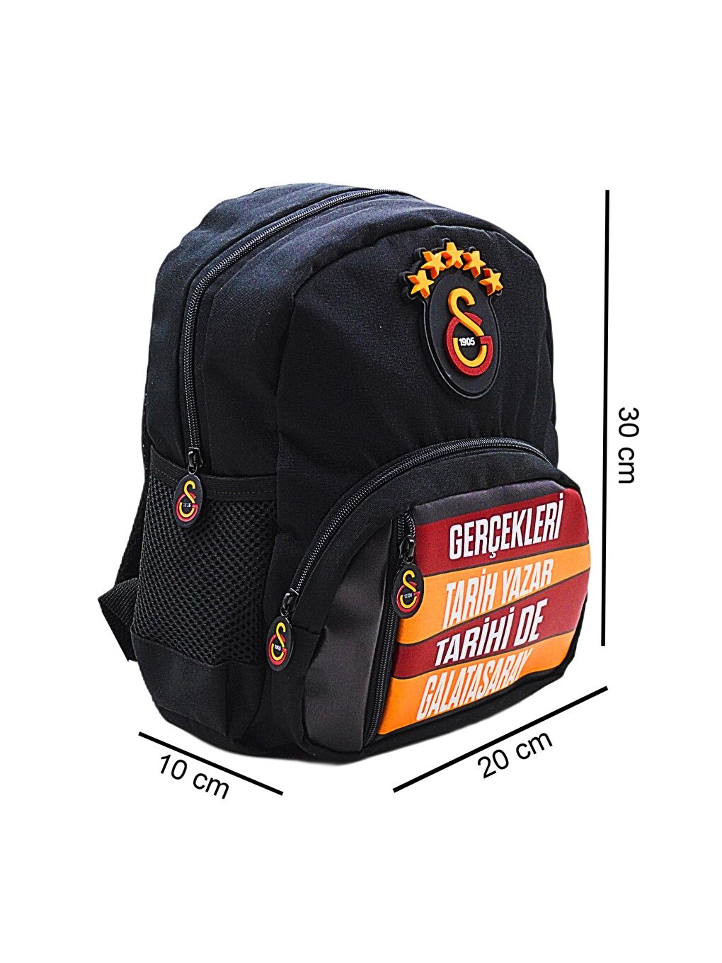 3 Bölmeli 5 Yıldızlı Gerçekleri Tarih Yazar Suni Deri Yüzey Anaokulu Çantası (25688)-1