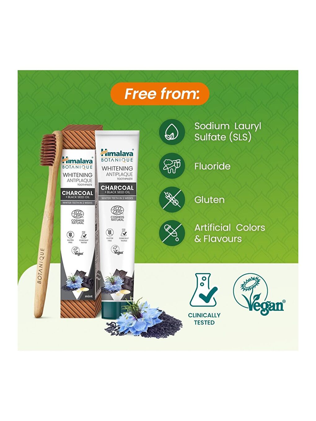 Botanique Beyazlatıcı Plak Karşıtı Organik Diş Macunu 75ml 2'li Paket | Ecocert Cosmos Sertifikalı-5