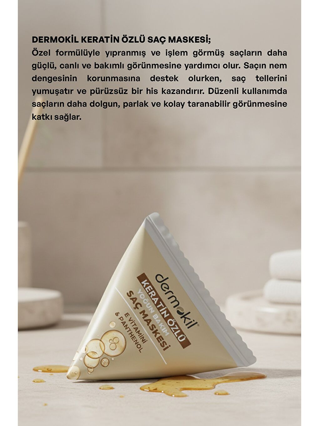 Keratin Özlü Saç Maskesi Seti 25 ml x 5 Adet-3