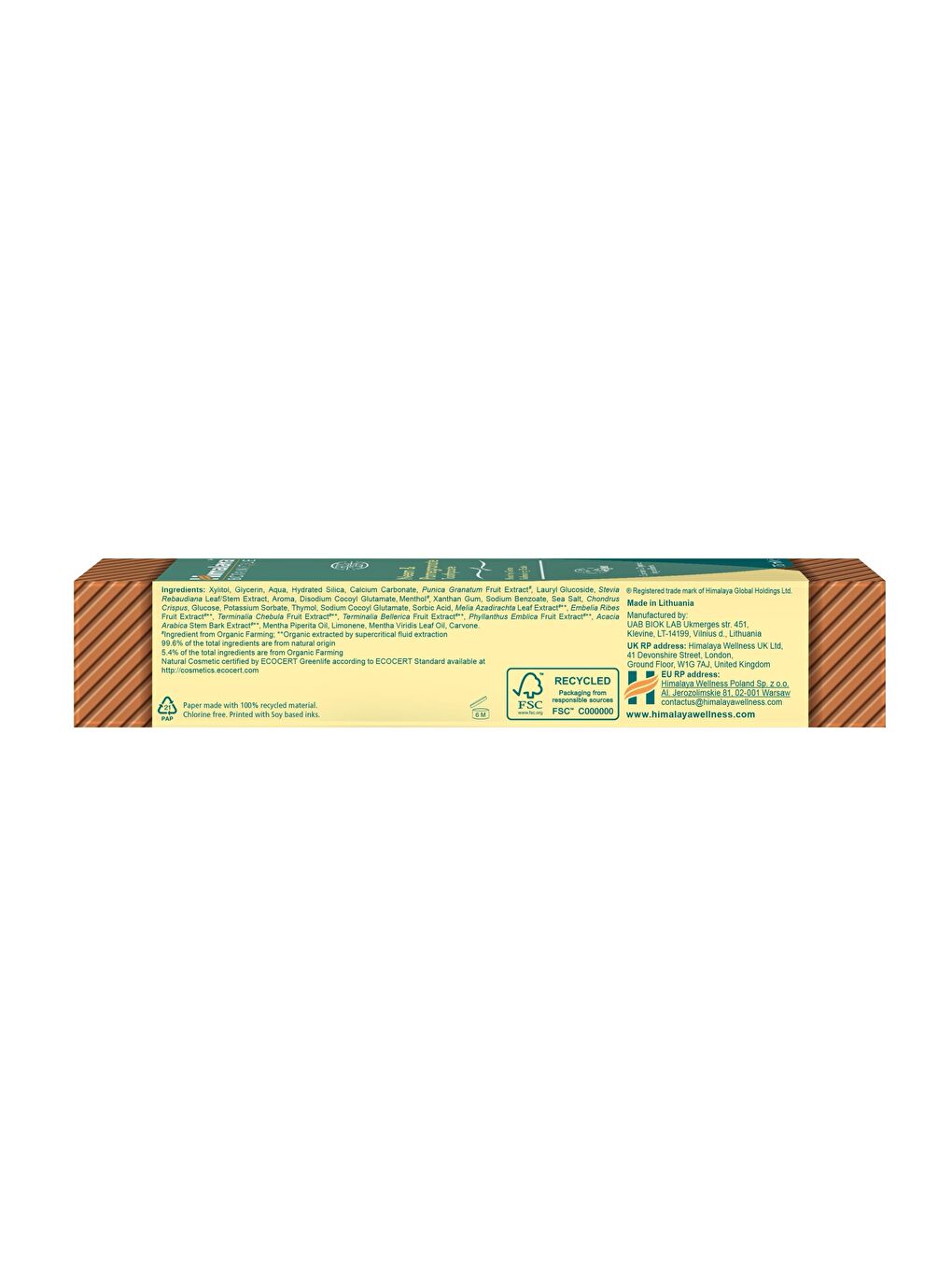 Botanique Doğal Neem & Nar Özlü Florürsüz Organik Diş Macunu 75 ml 2'li Paket | Ecocert Cosmos-1