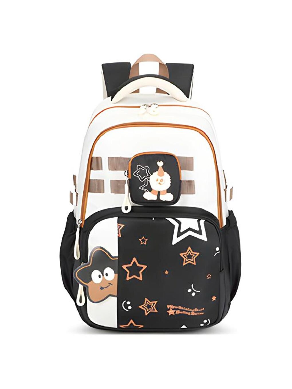 3 Bölmeli New Star Kolej Okul Sırt Çantası Siyah (MU-1889)