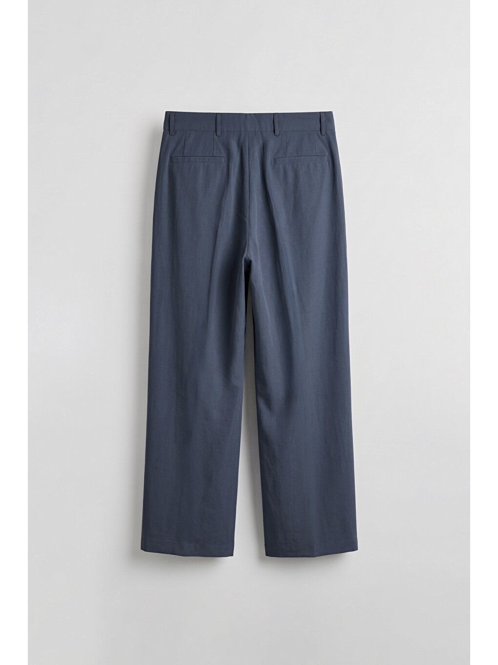Erkek Baggy Pileli Kumaş Pantolon Lacivert-1