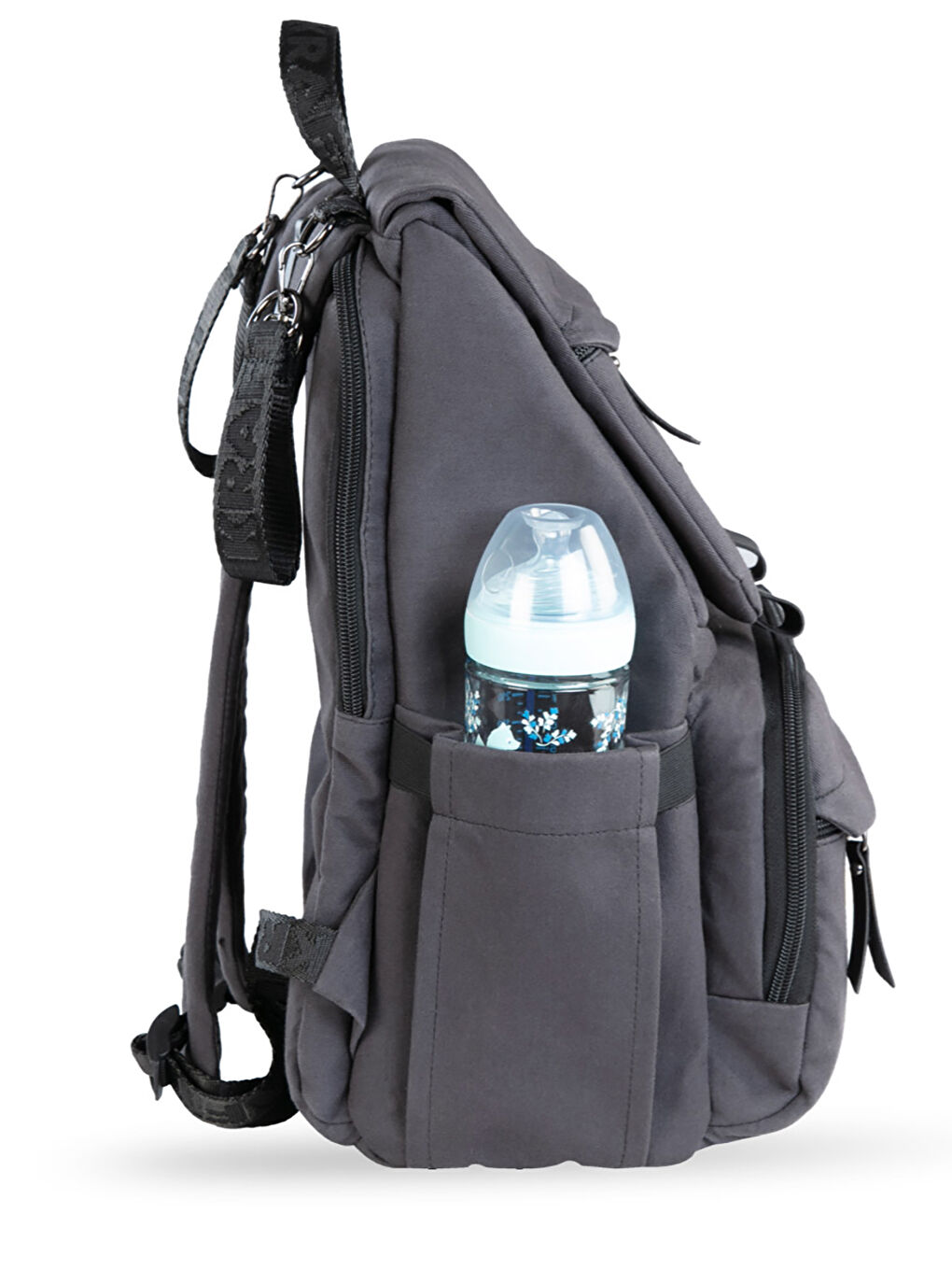 Moon Bebek Bakım Sırt Çantası Siyah-2