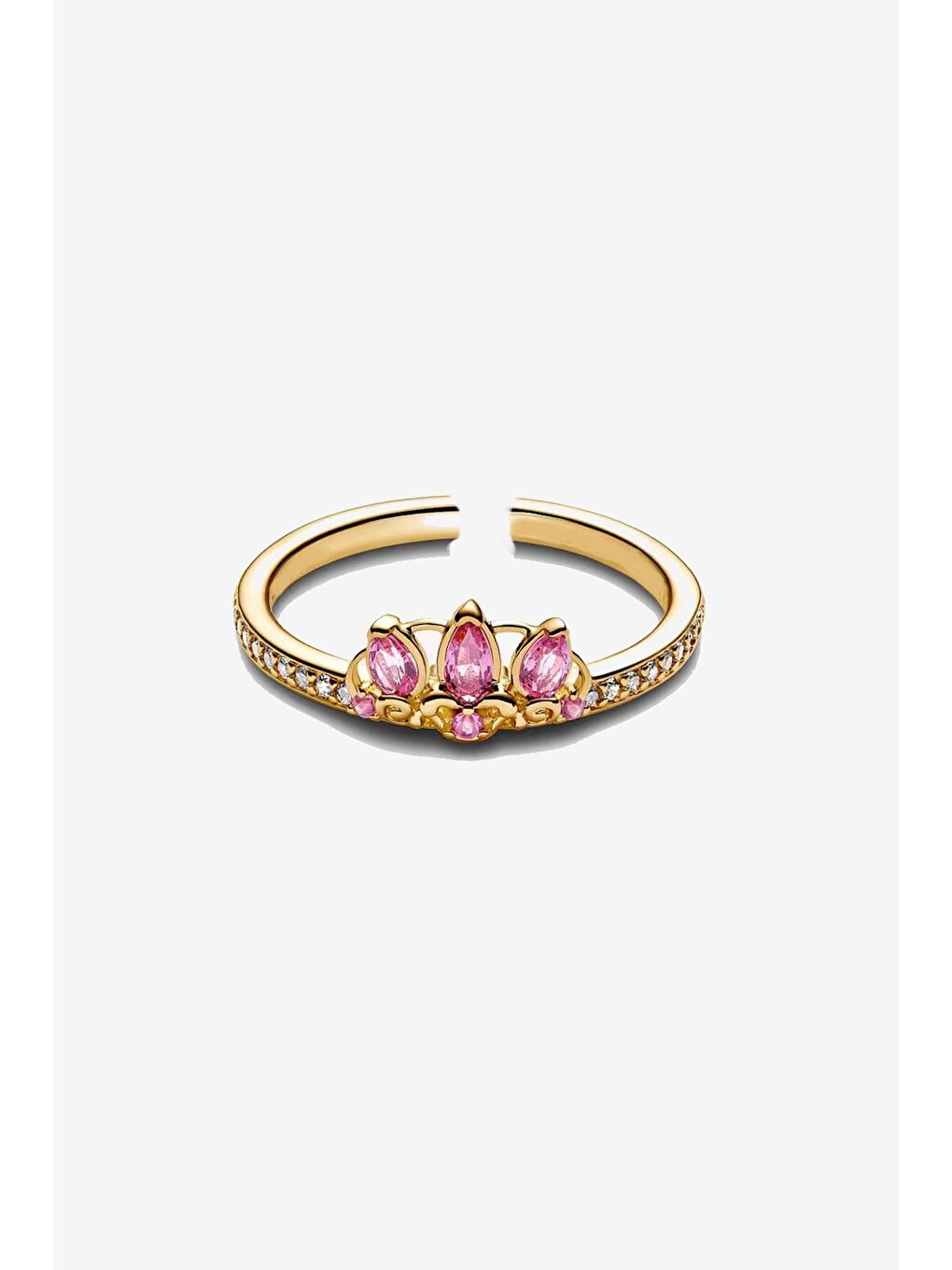 Fuşya Prenses Zarif Taşlı Yüzük-2