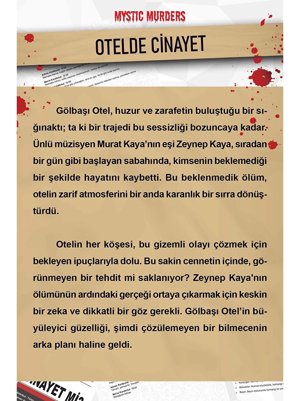 Dedektiflik Cinayet Çözme Oyunu   Otelde Cinayet-1