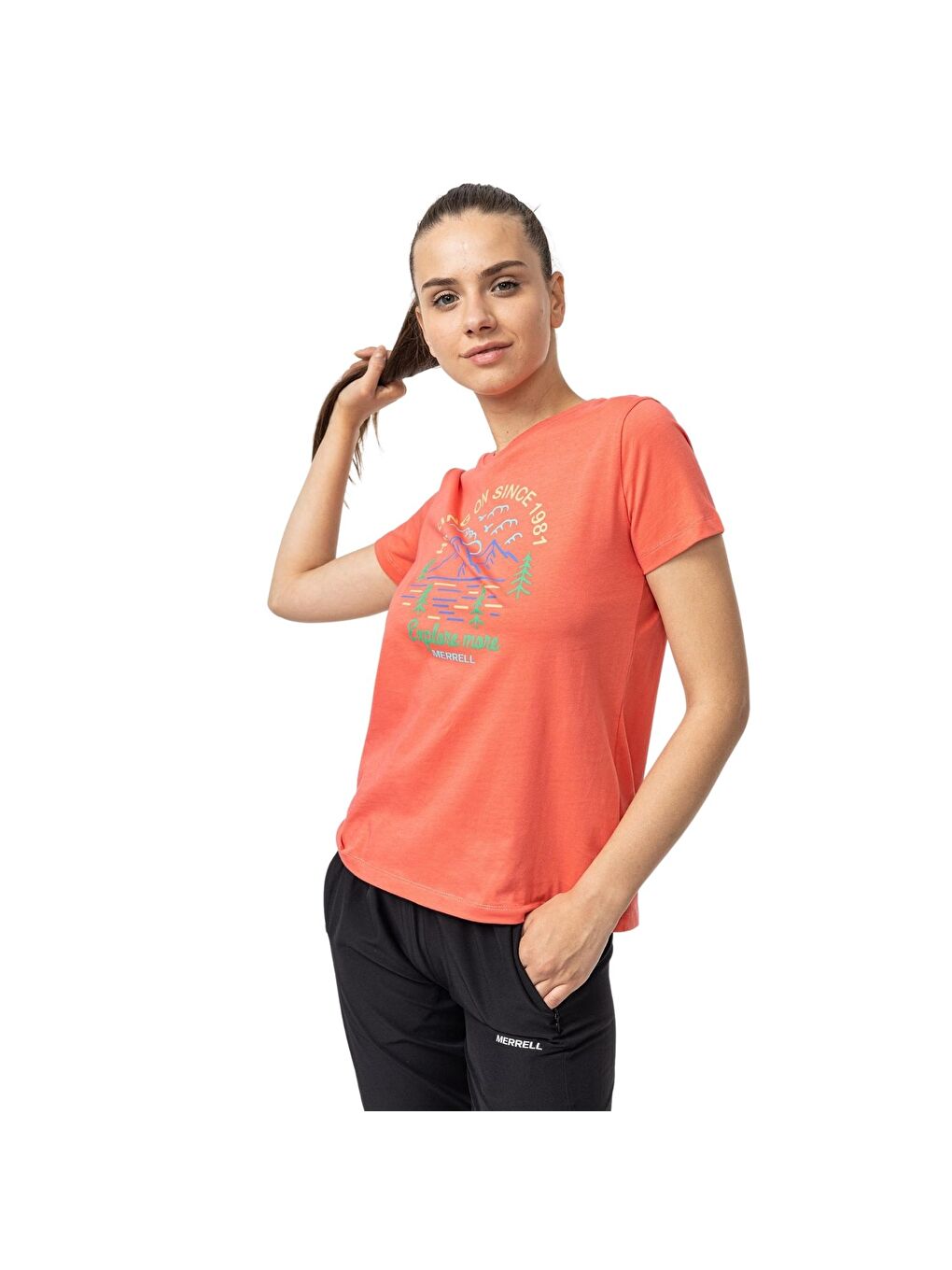 Terry Kadın Pembe Tişört-3