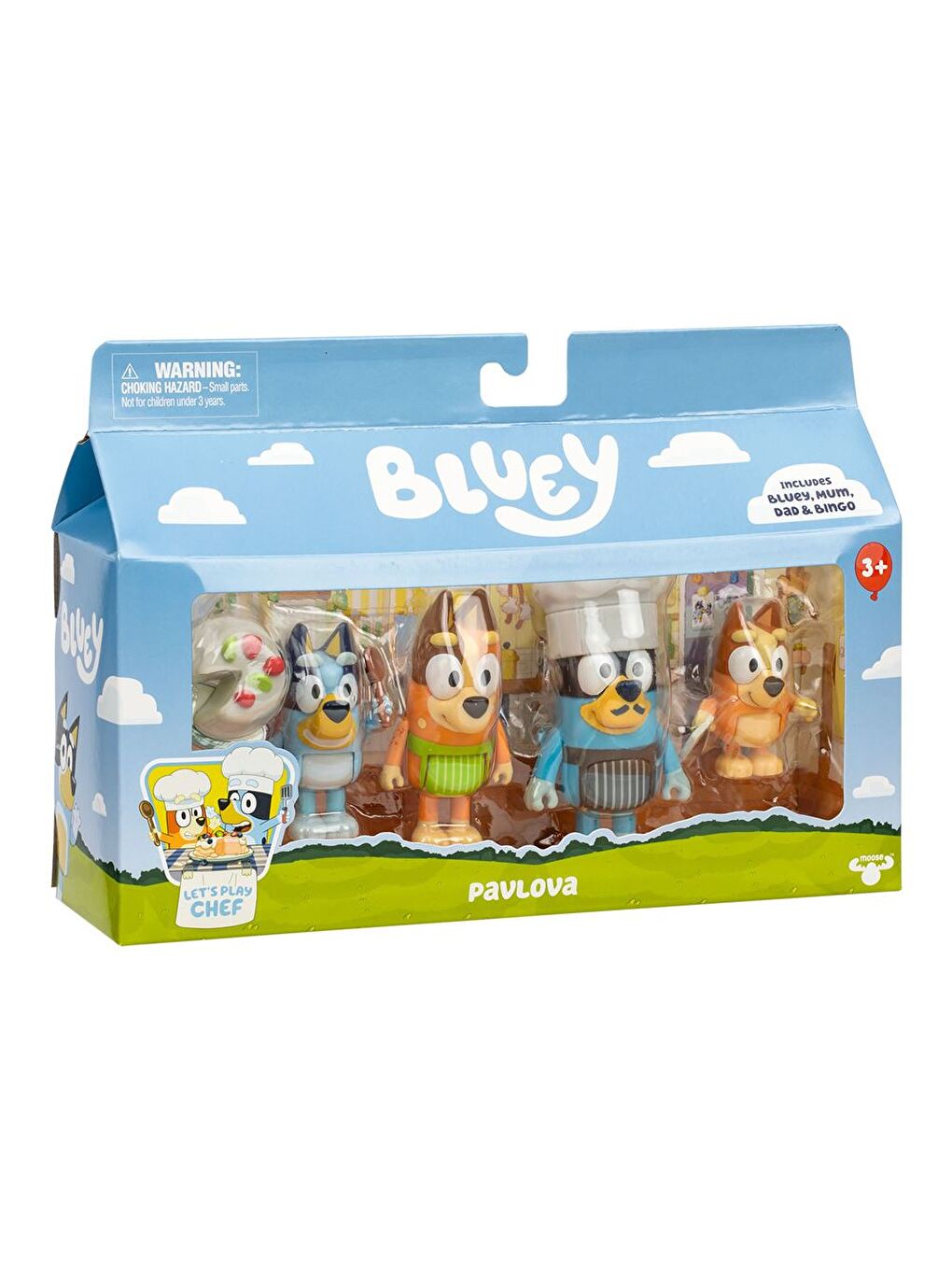 Moose Toys Bluey 4'lü Figür Set - Pavlova