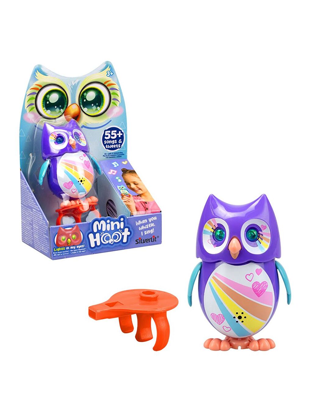 Mini Hoot Sevimli Baykuş - Mor-2