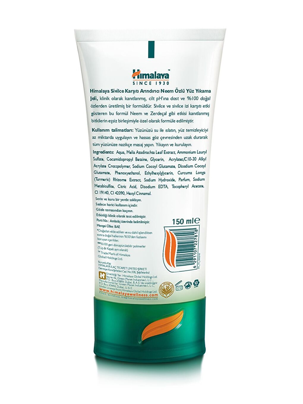 Sivilce Karşıtı Arındırıcı Yüz Temizleme Jeli 150 ml | Neem & Zerdeçal | Normal ve Yağlı Ciltler-2