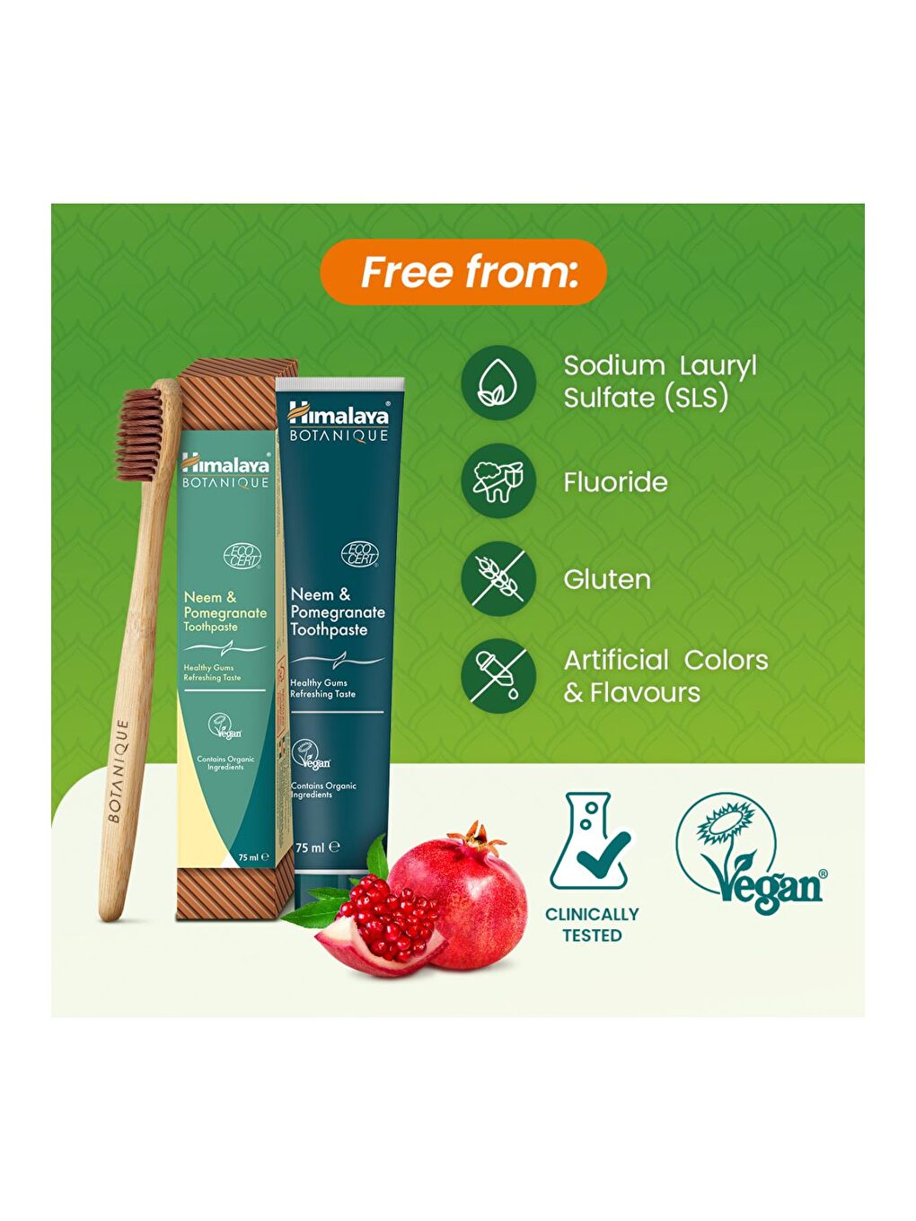 Anti-Inflamantuar Etkili Diş Macunu 75 ml|Ecocert Cosmos Sertifikalı|Organik Bileşenler, Neem ve Nar-5