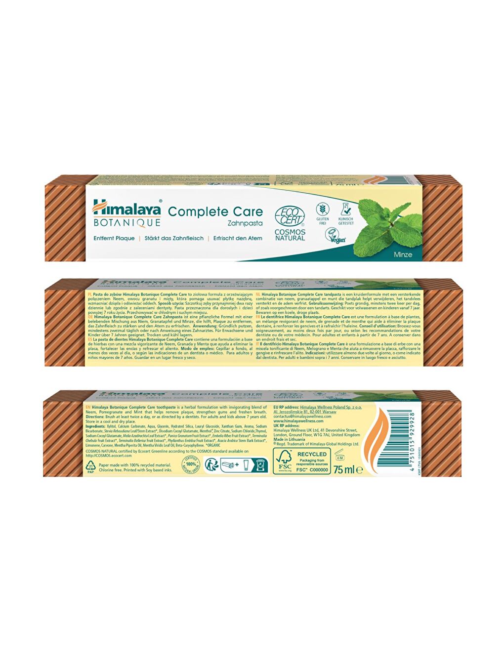 Beyazlatıcı Plak Karşıtı Diş Macunu 75ml | Ecocert Cosmos Sertifikalı | Organik Aktif, Kömür-2