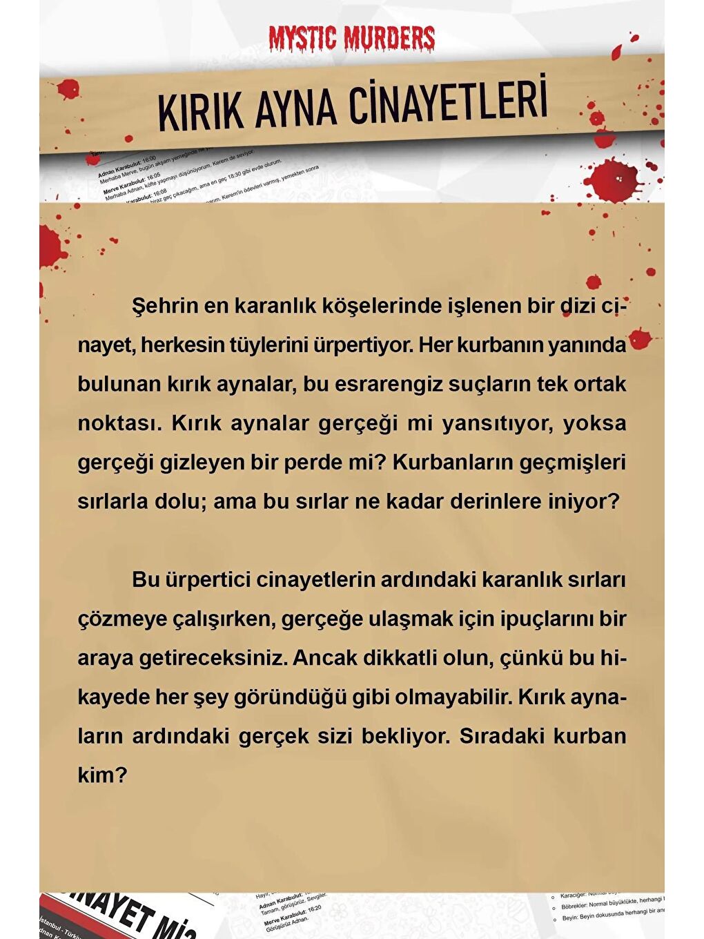 Dedektiflik Cinayet Çözme Oyunu   Kırık Ayna Cinayetleri-1