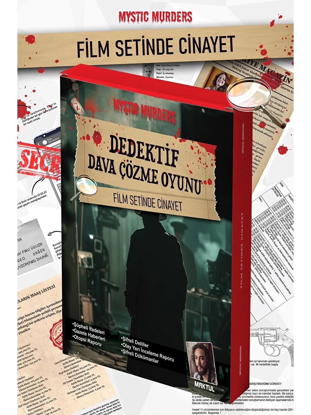 Dedektiflik Cinayet Çözme Oyunu   Film Setinde Cinayet