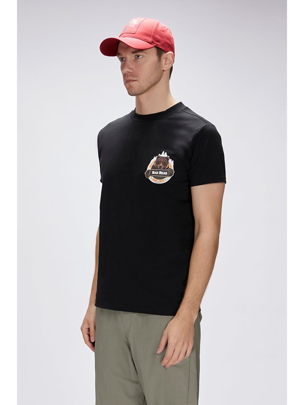 Bad Bear Flint Siyah Erkek Baskılı Tişört - 3