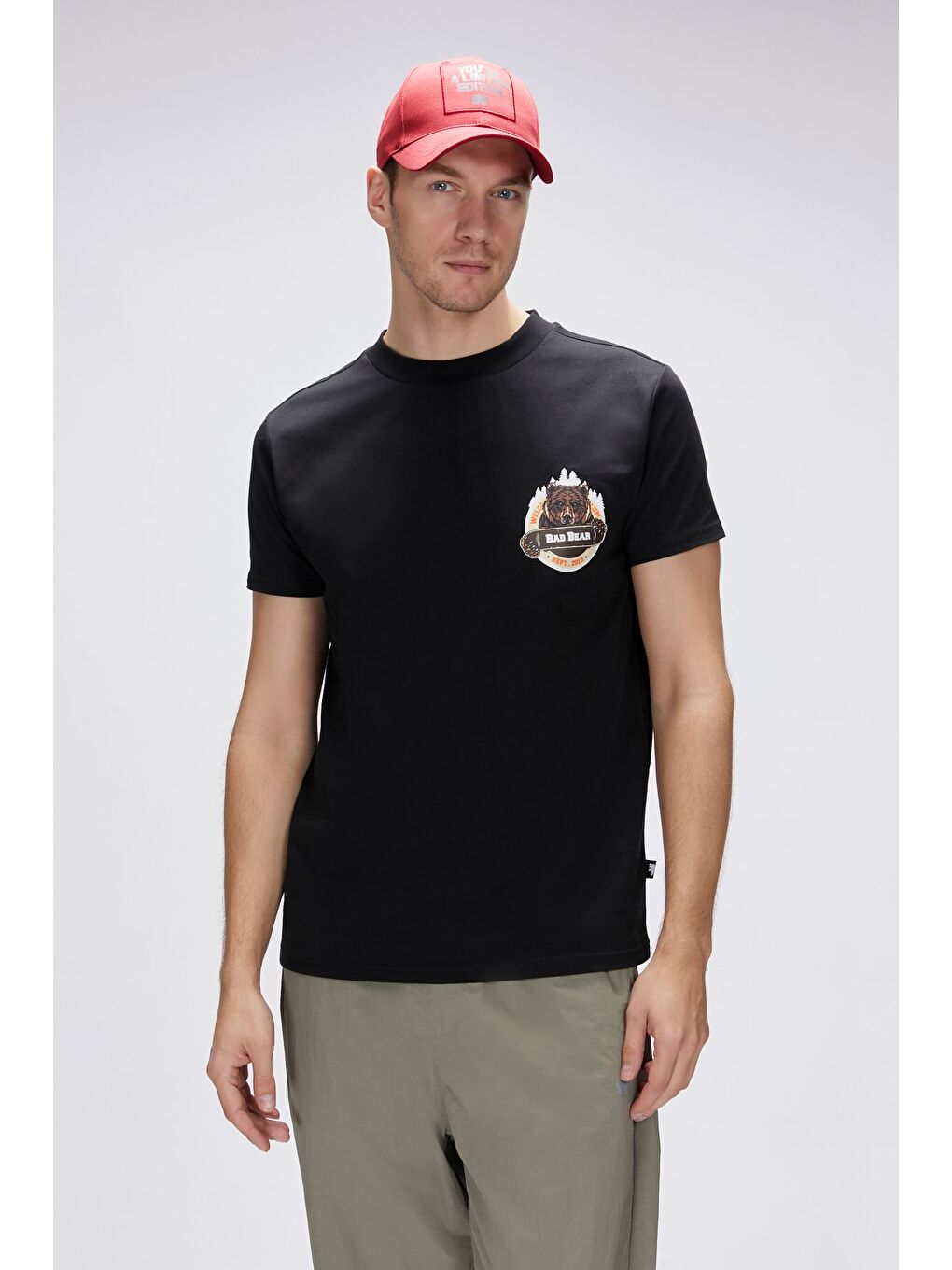 Bad Bear Flint Siyah Erkek Baskılı Tişört - 4