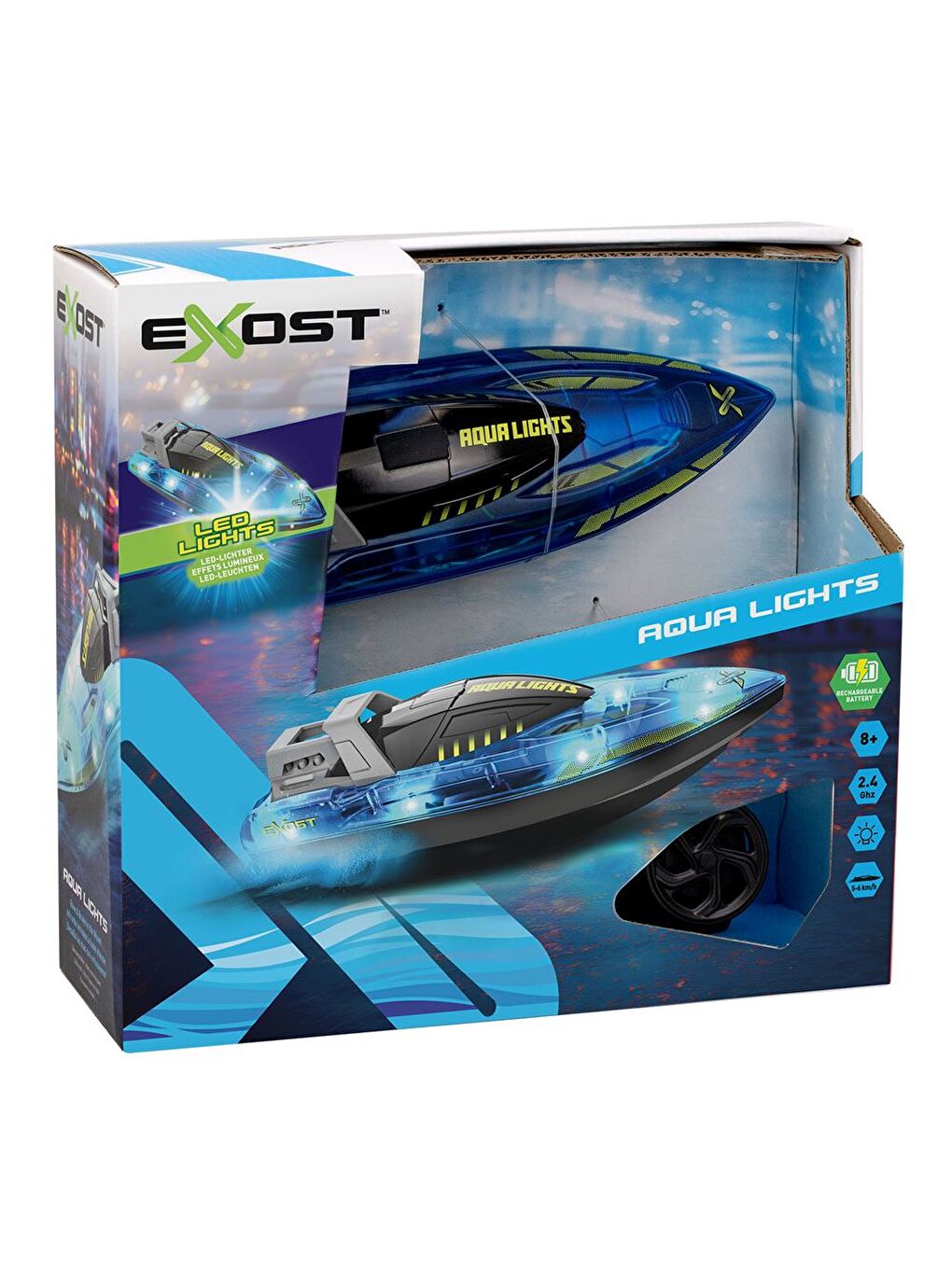 Exost Aqua Lights Uzaktan Kumandalı Sürat Teknesi 20606-1