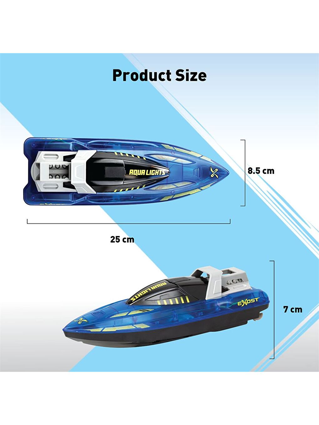 Exost Aqua Lights Uzaktan Kumandalı Sürat Teknesi 20606-2