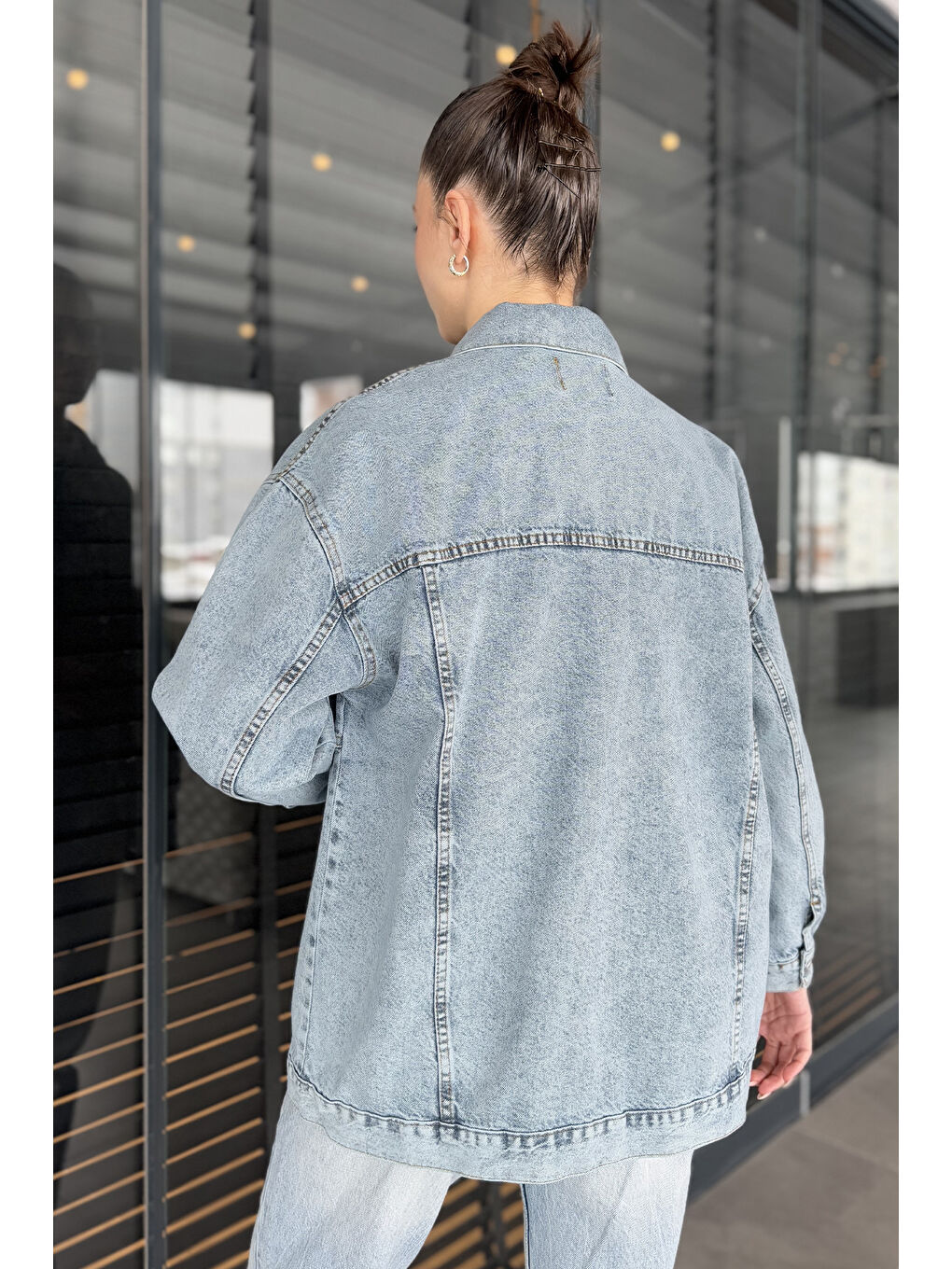 Mavi Kadın Jean Ceket-2