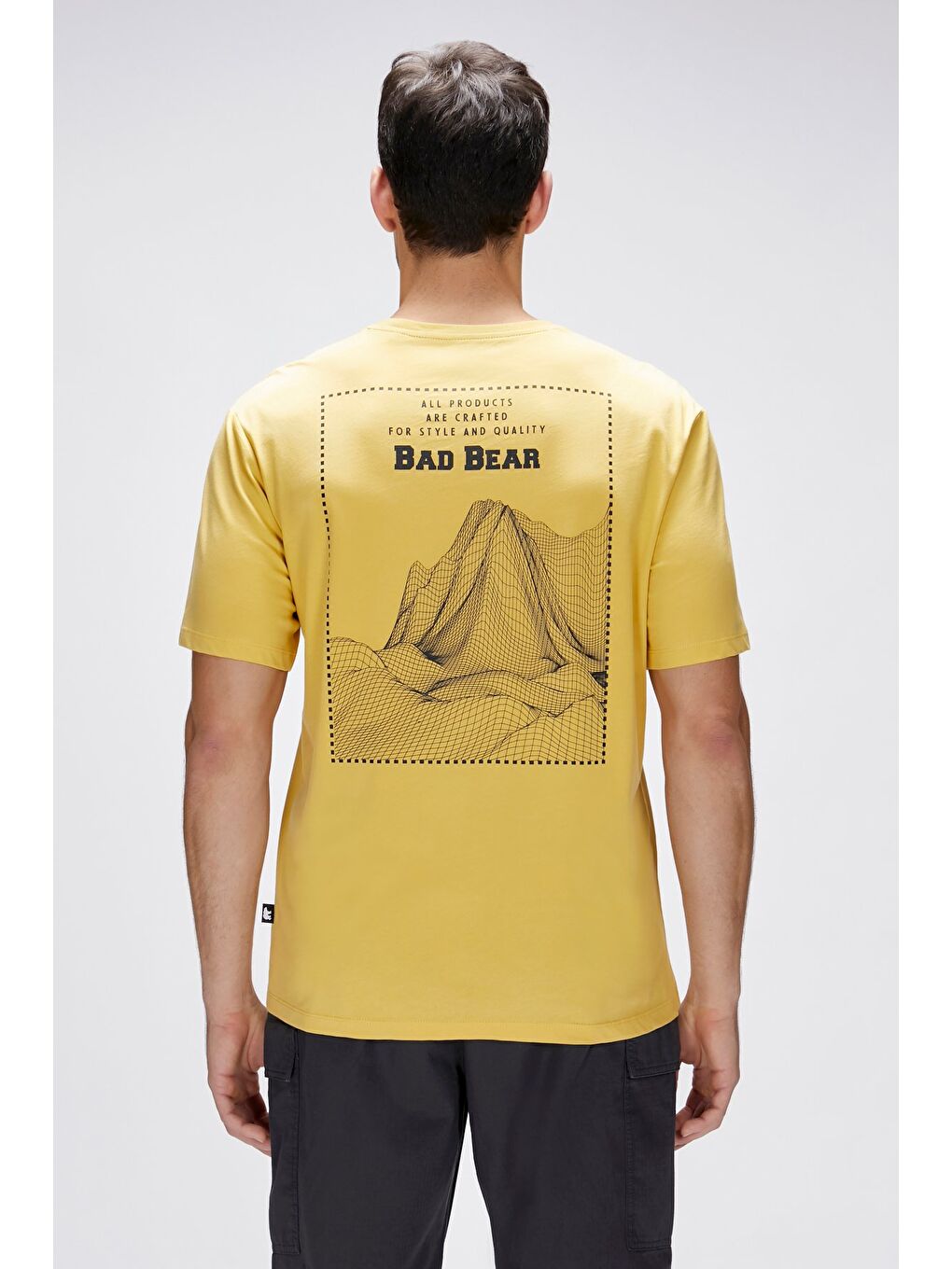 Bad Bear Sari Eddy Sarı Baskılı Tişört - 5