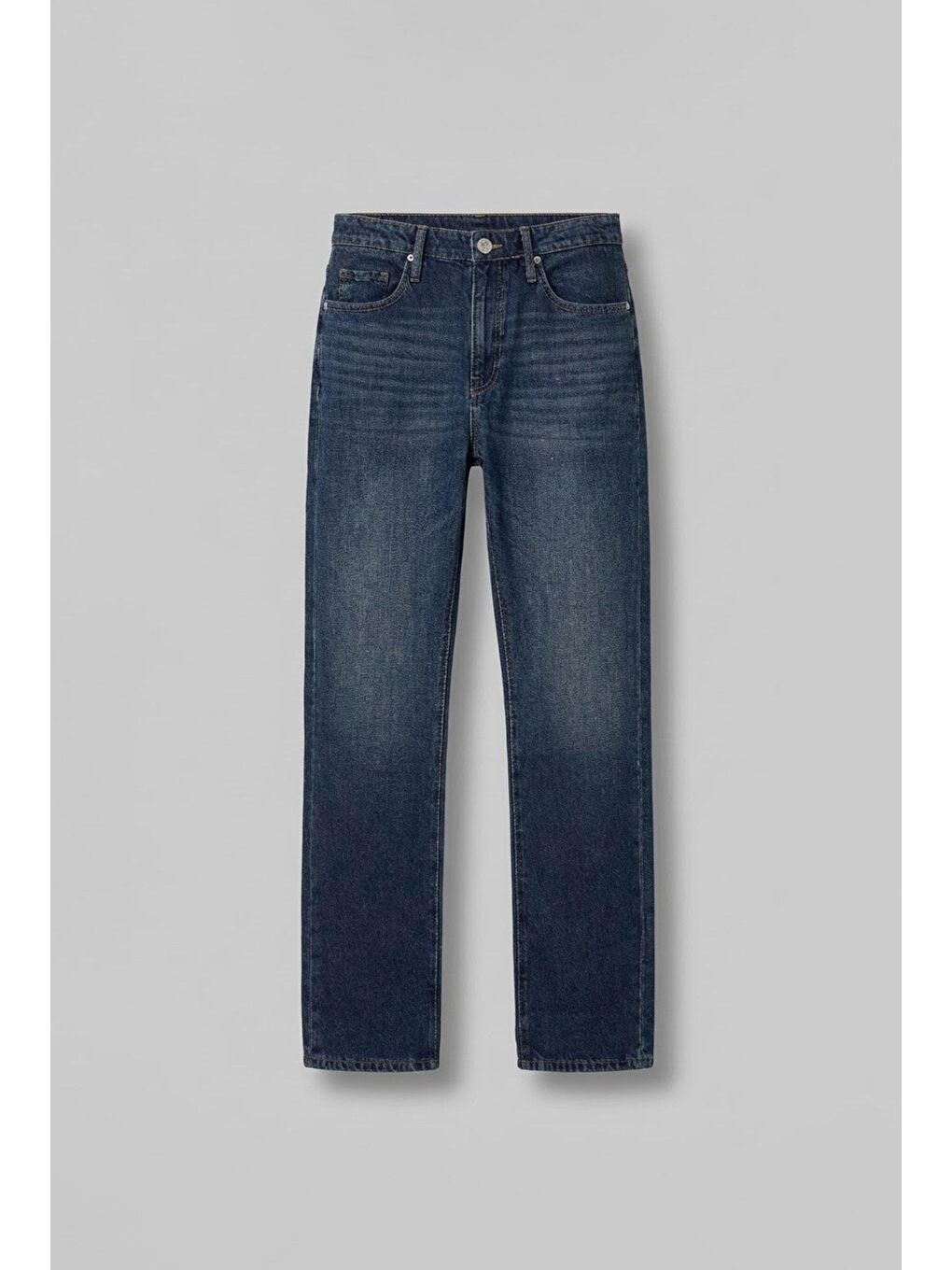 Erkek Relaxed Fit Jean Pantolon Lacivert