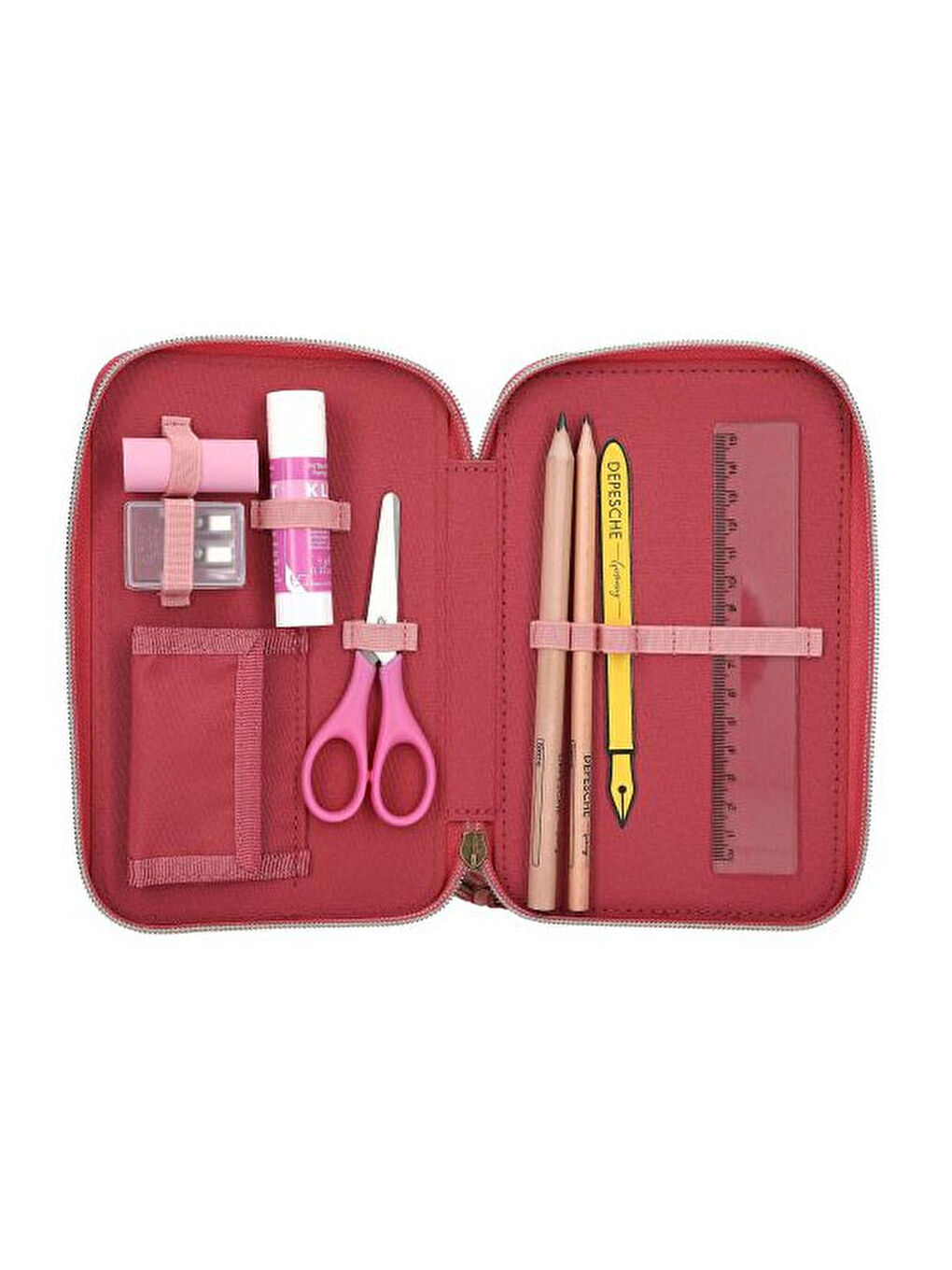 3 Katlı İçi Dolu Kalem Çantası Leoheart 413639-2