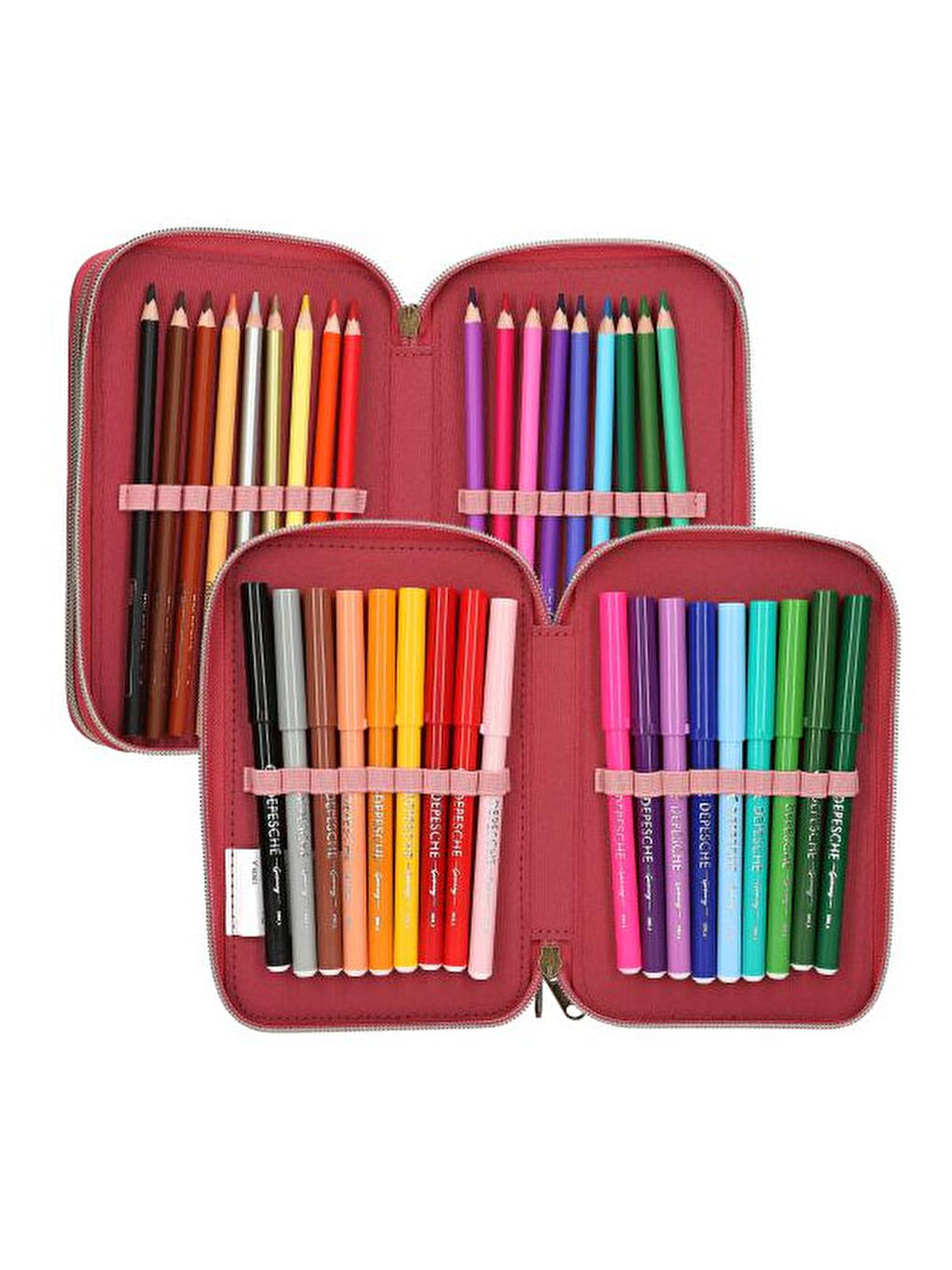 3 Katlı İçi Dolu Kalem Çantası Leoheart 413639-3