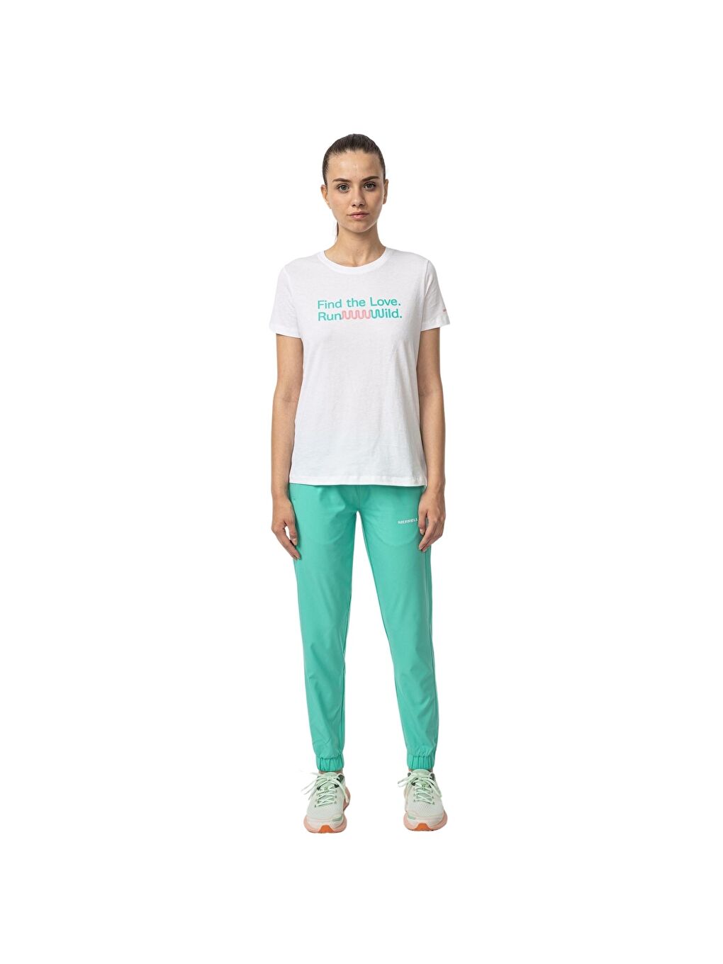 Text Kadın Beyaz Tişört-1