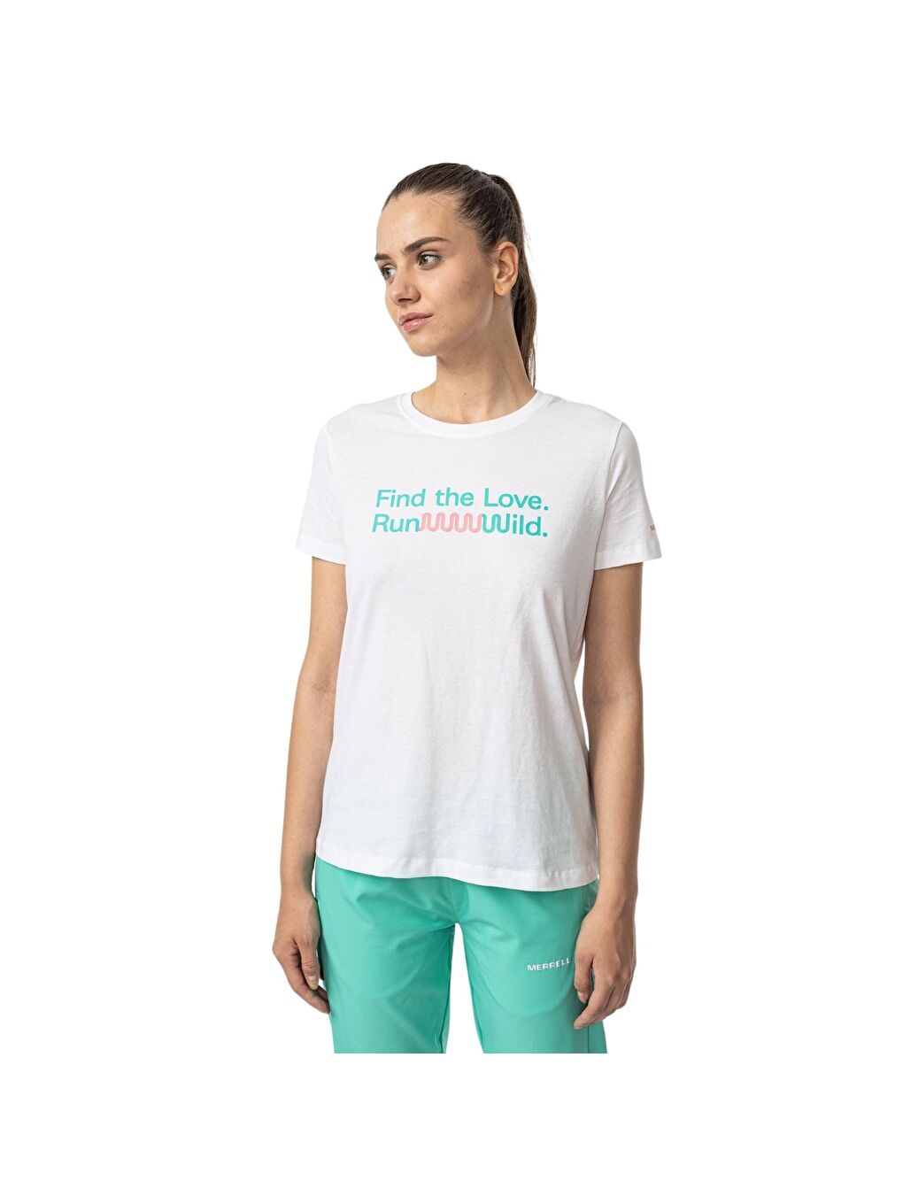 Text Kadın Beyaz Tişört-2