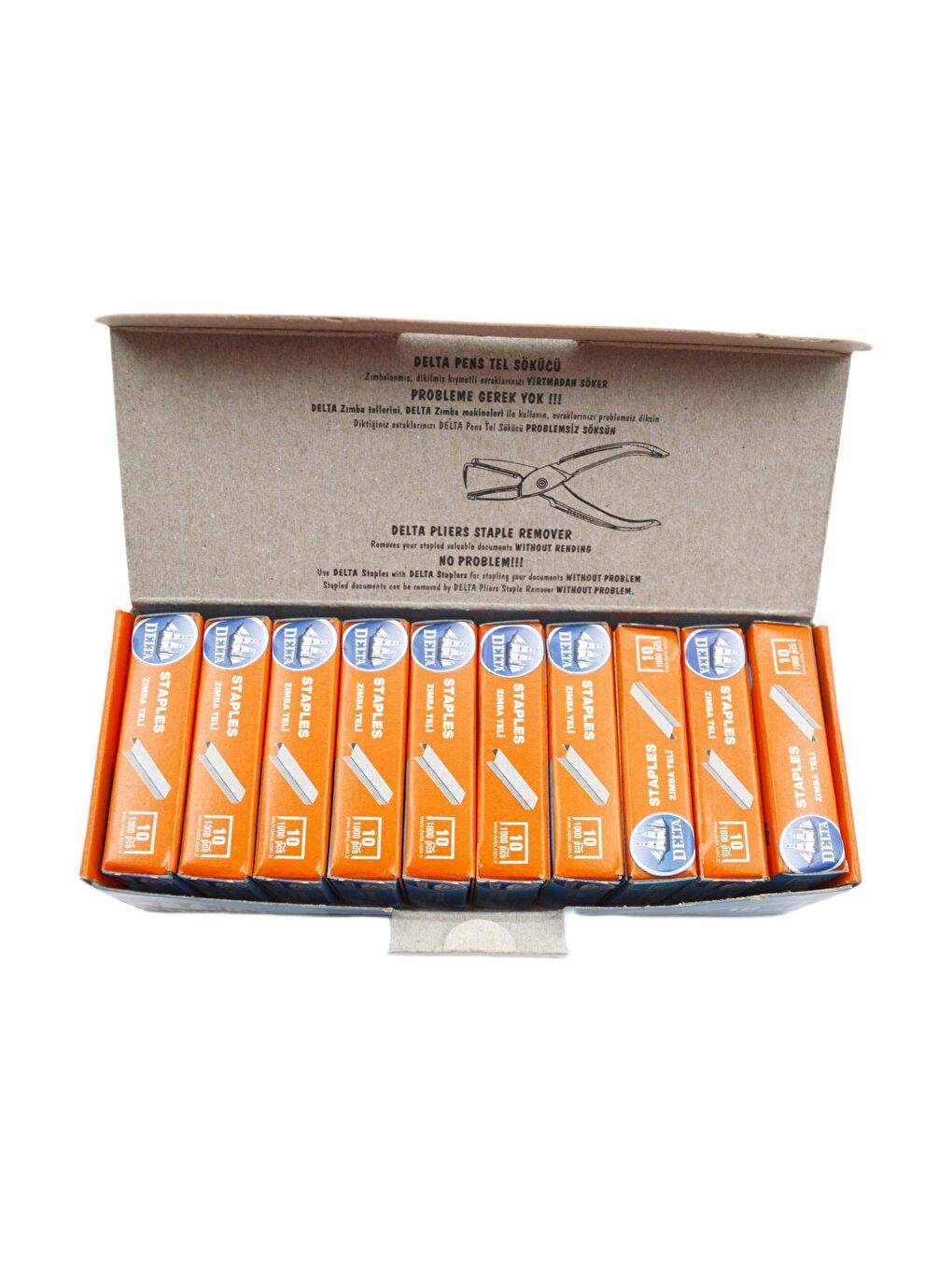 No:10 Zımba Teli Gri 1000 li 10 Kutu Kod:1622-1