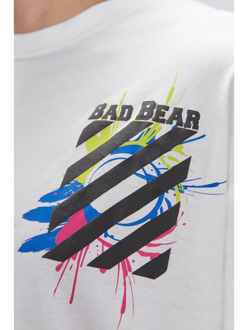 Bad Bear Doxa Beyaz Erkek Oversize Tişört - 4