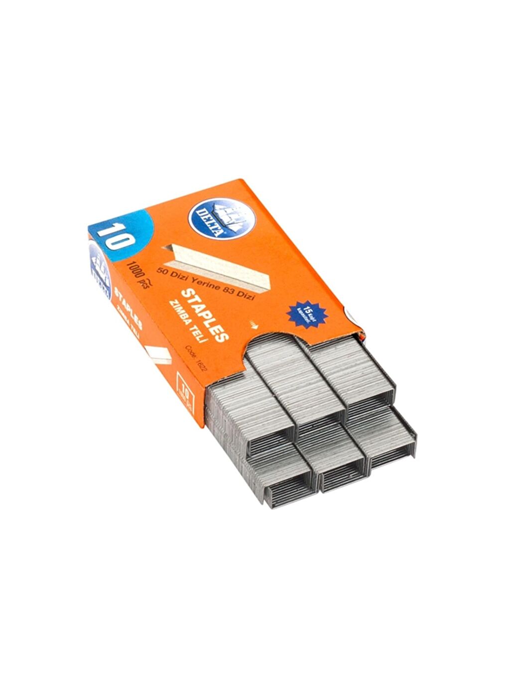 No:10 Zımba Teli Gri 1000 li 10 Kutu Kod:1622-3