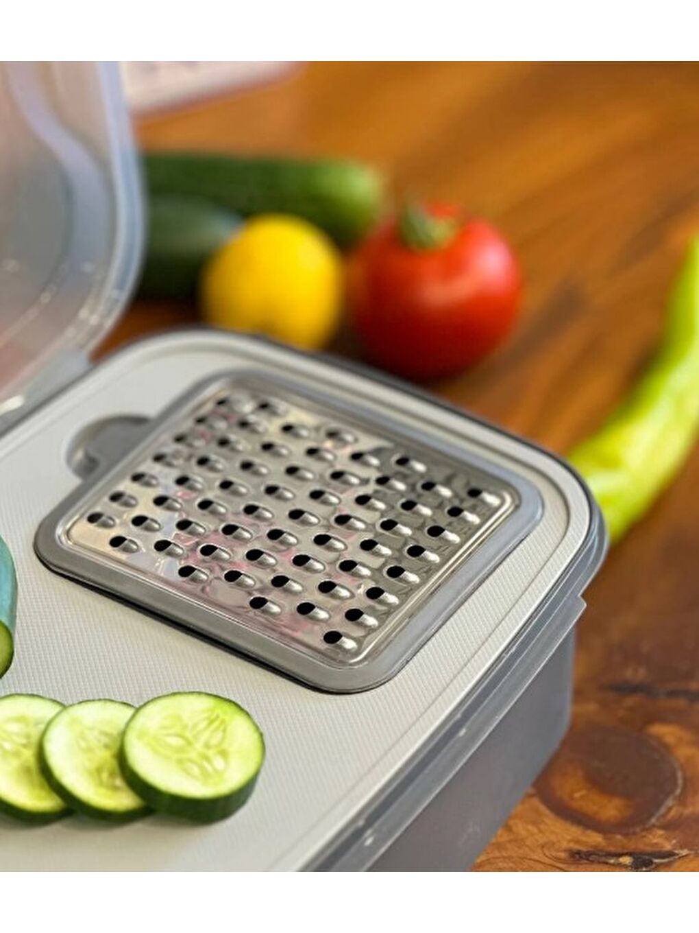 Vip Ahmet VP-039 Masal Rendeli Saklama Kabı Gri 4500 ml-2