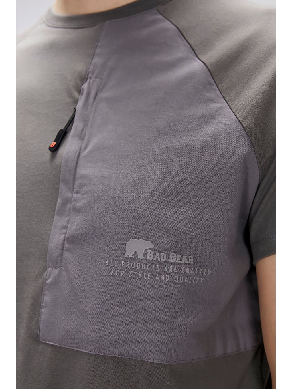 Gri Simon Antrasit Erkek Baskılı Tişört-3