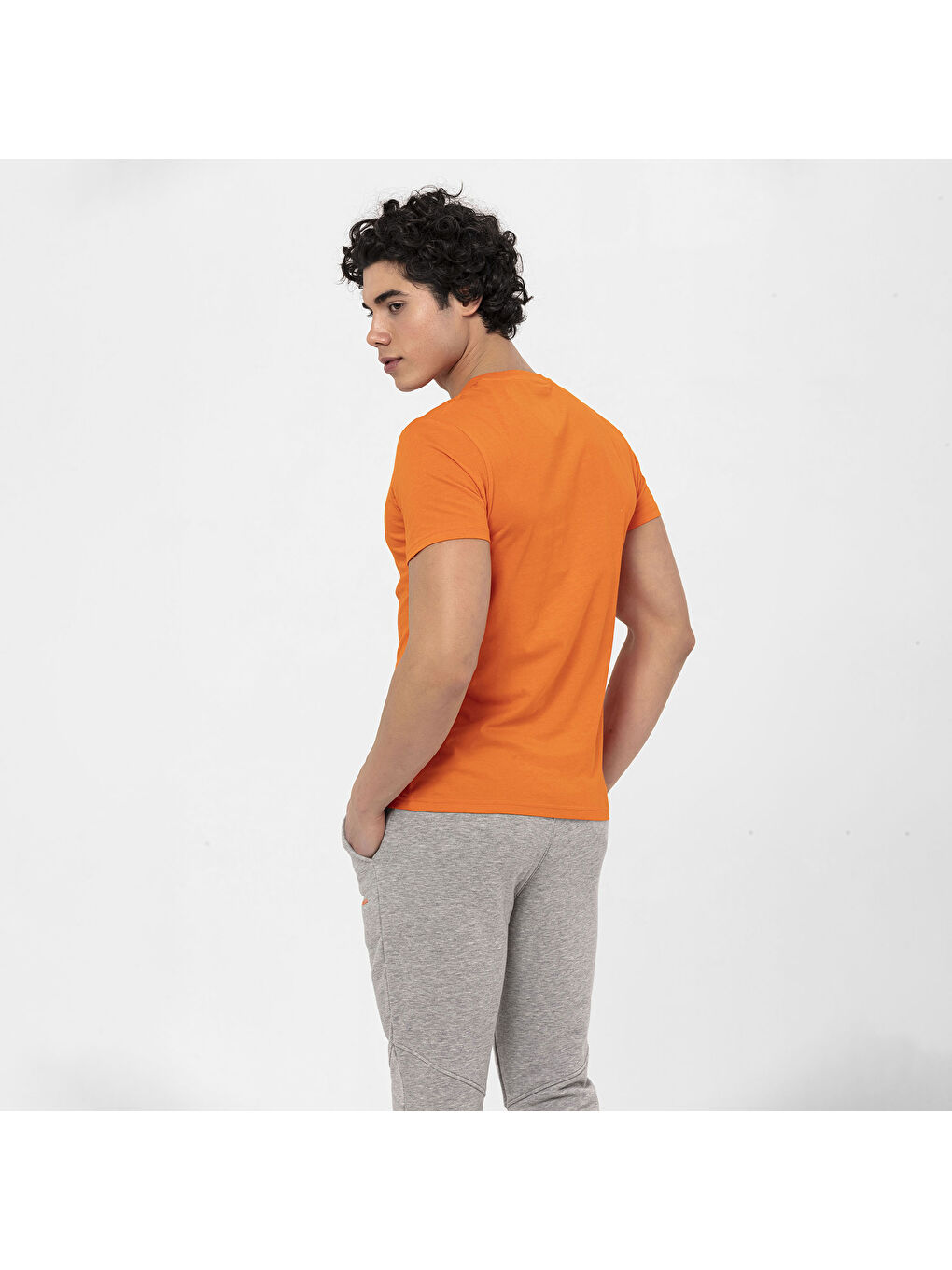 Title Erkek Turuncu Tişört-6