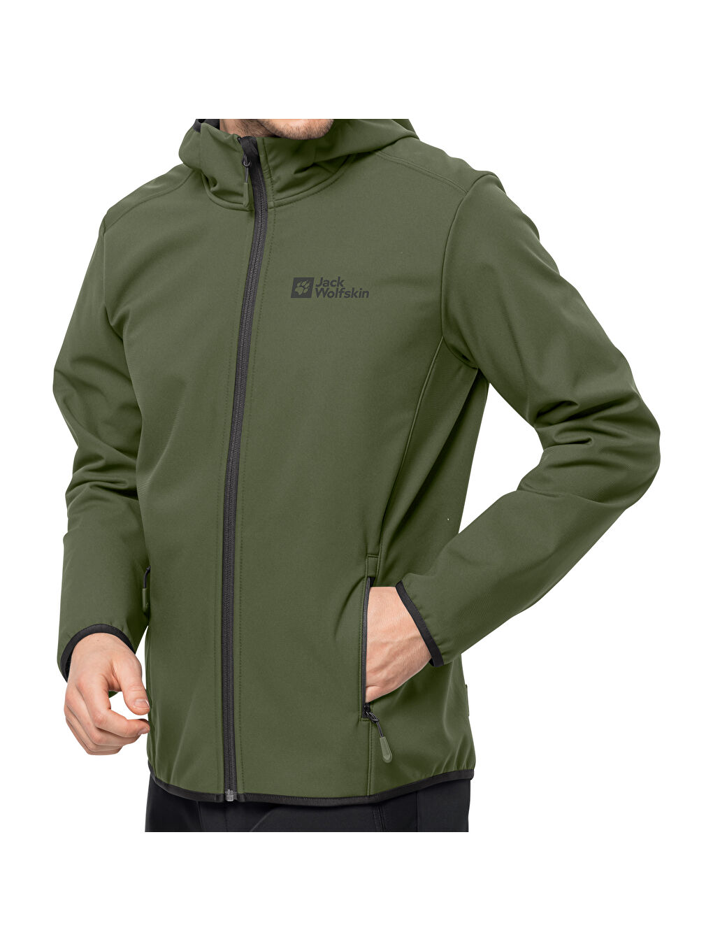 Bornberg Hoody Erkek Yeşil Softshell-3