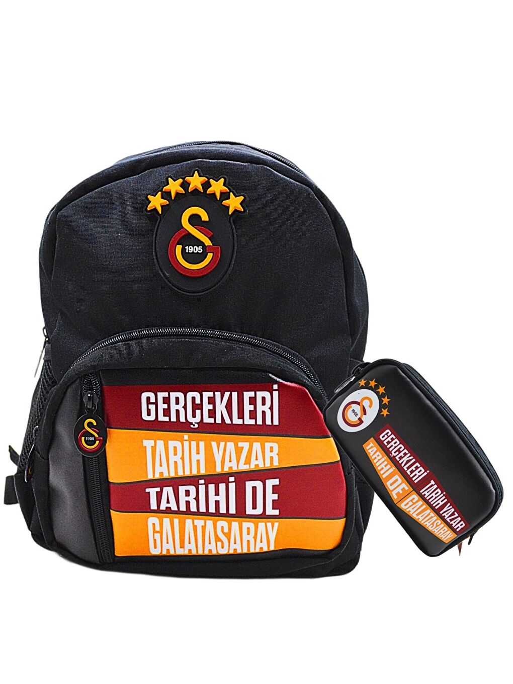 4 Bölmeli 5 Yıldızlı Gerçekleri Tarih YazarSuni Deri Yüzey Okul Çantası + Kalemlik