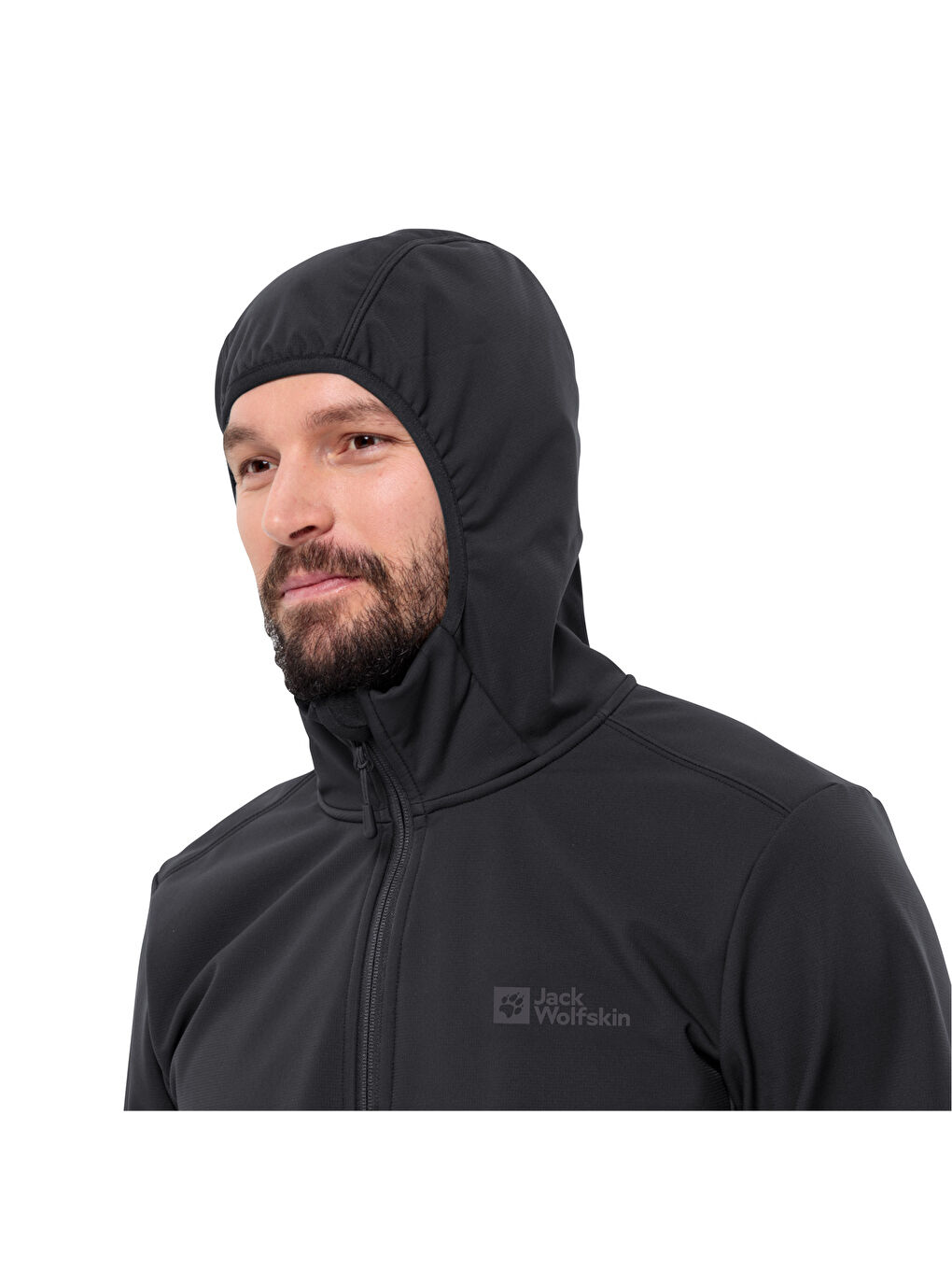 Bornberg Hoody Erkek Siyah Softshell-2