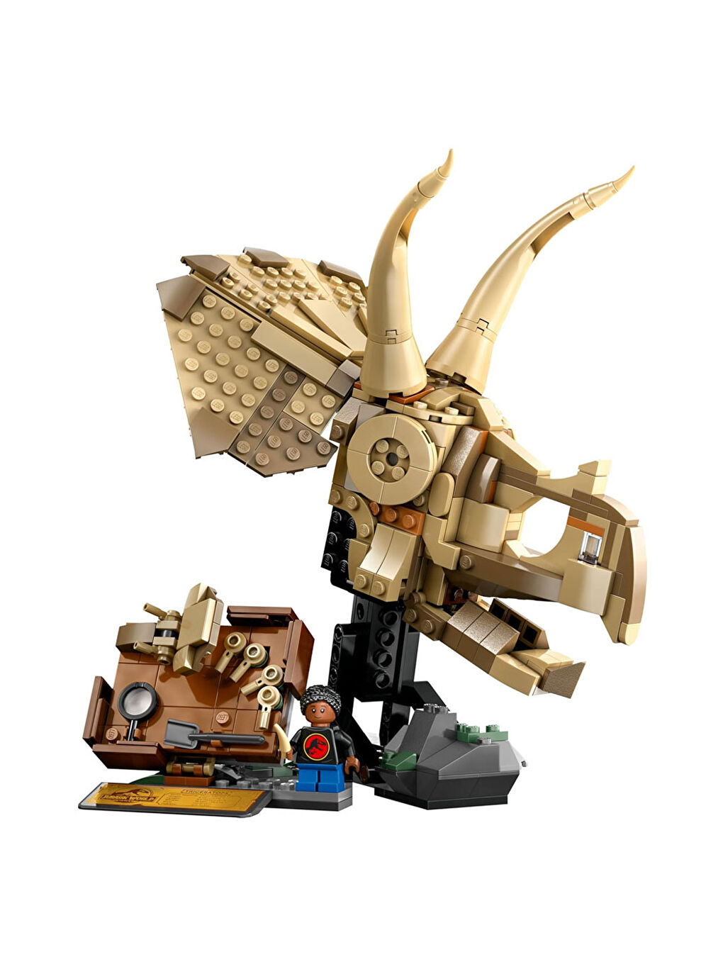 Jurassic World Dinozor Fosilleri Triceratops Kafatası 76969-1